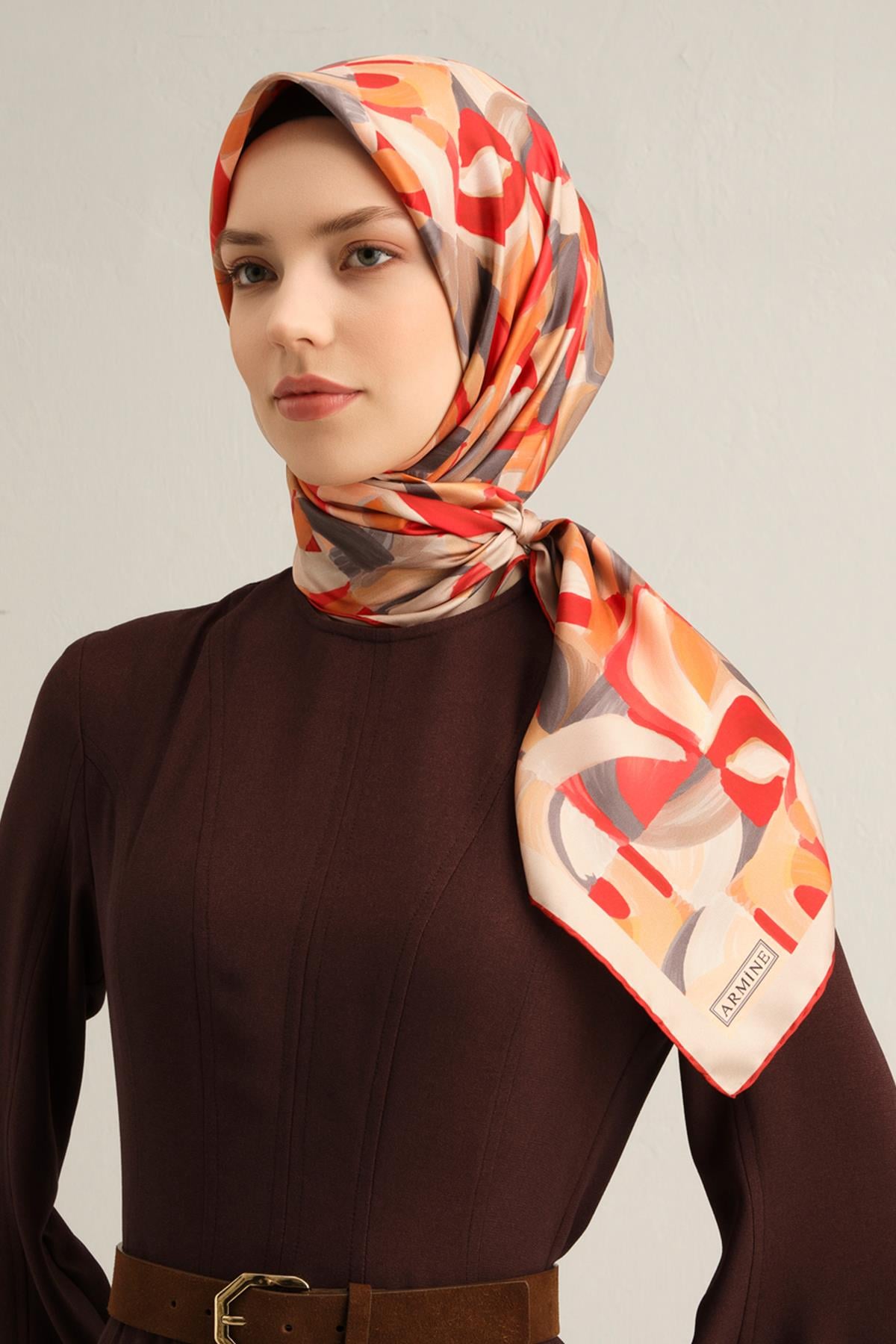 Armine İpek Eşarp 2025 İlkbahar-Yaz - 9329D-02 - Sura
