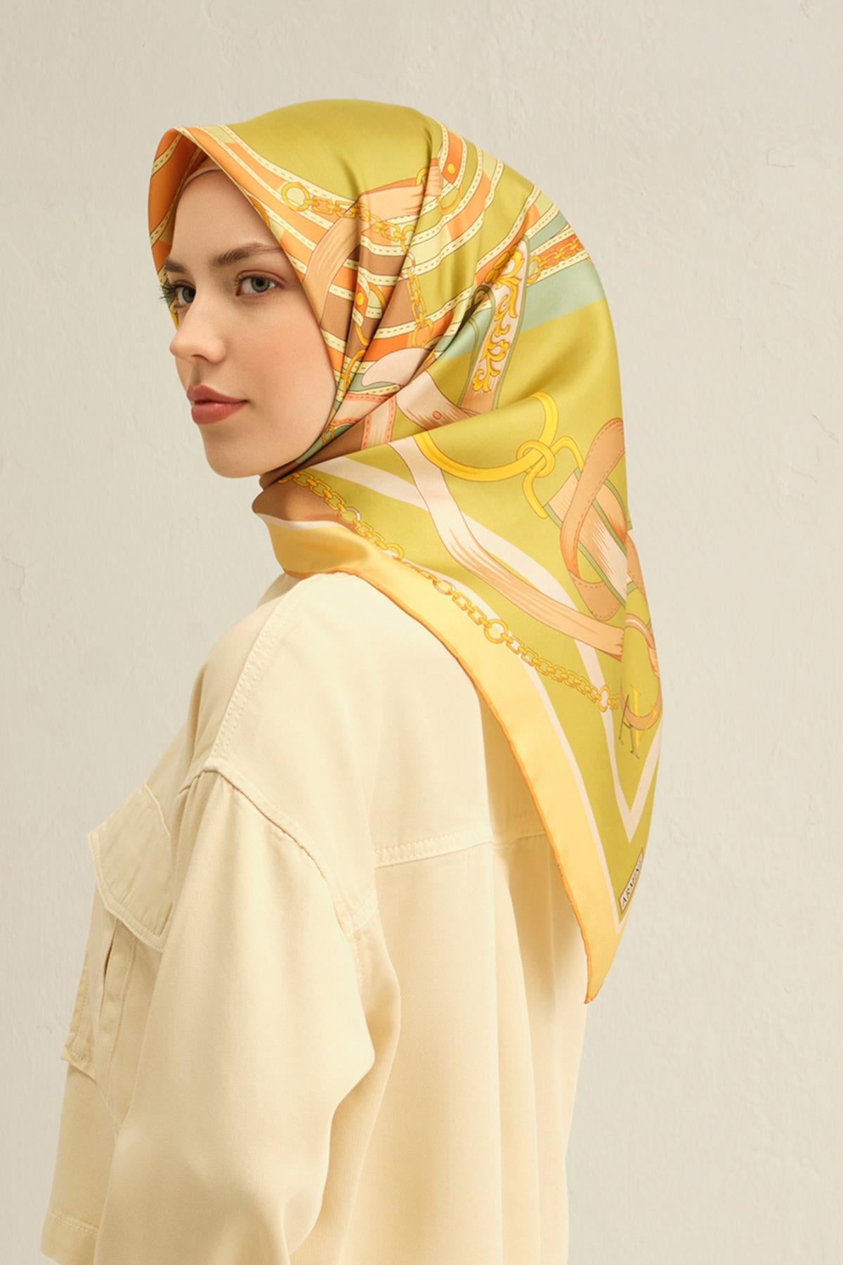 Armine Silk Scarf 2025 Spring-Summer - 9315D-57 - Satin