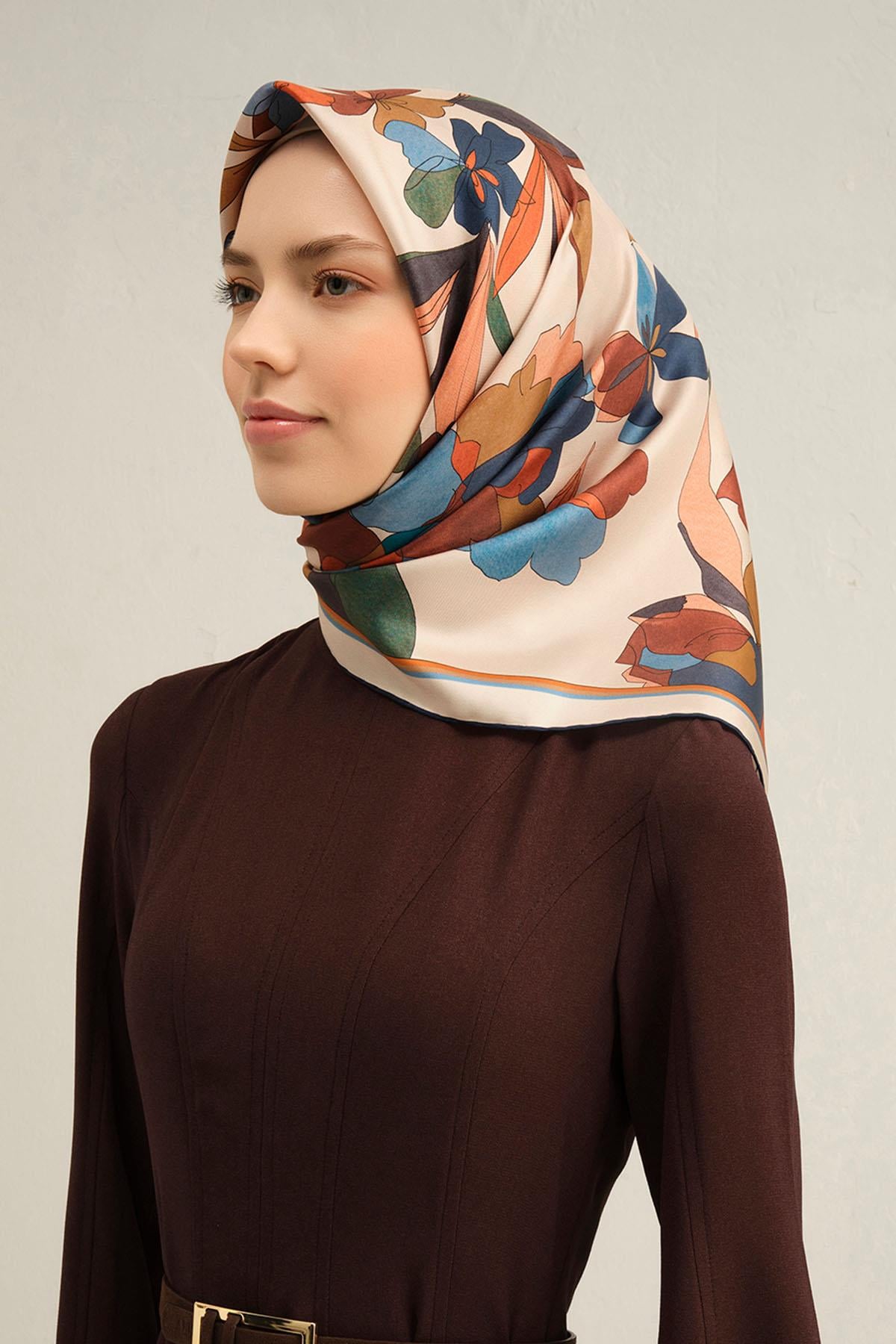 Armine İpek Eşarp 2025 İlkbahar-Yaz - 9312D-04 - Tivil