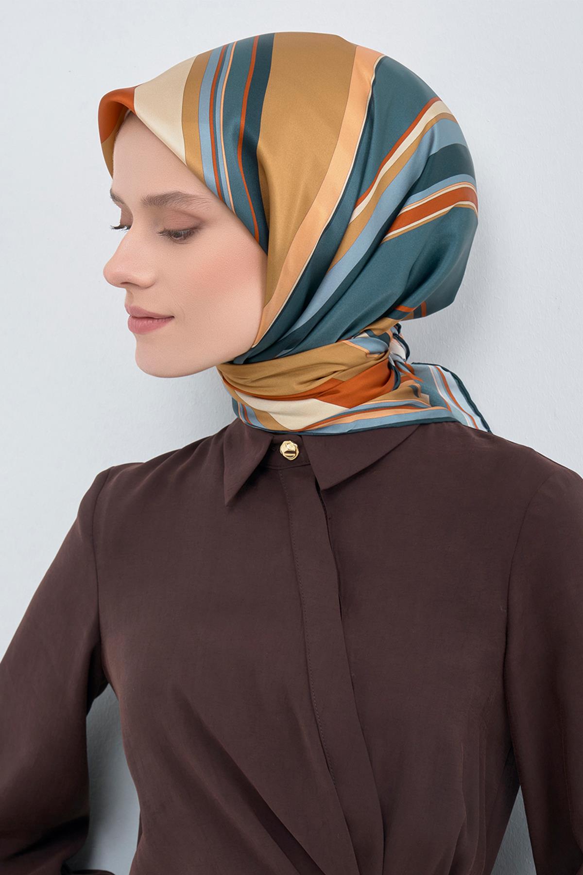 Armine İpek Eşarp 2026 İlkbahar-Yaz - 9514D-81 - Tivil
