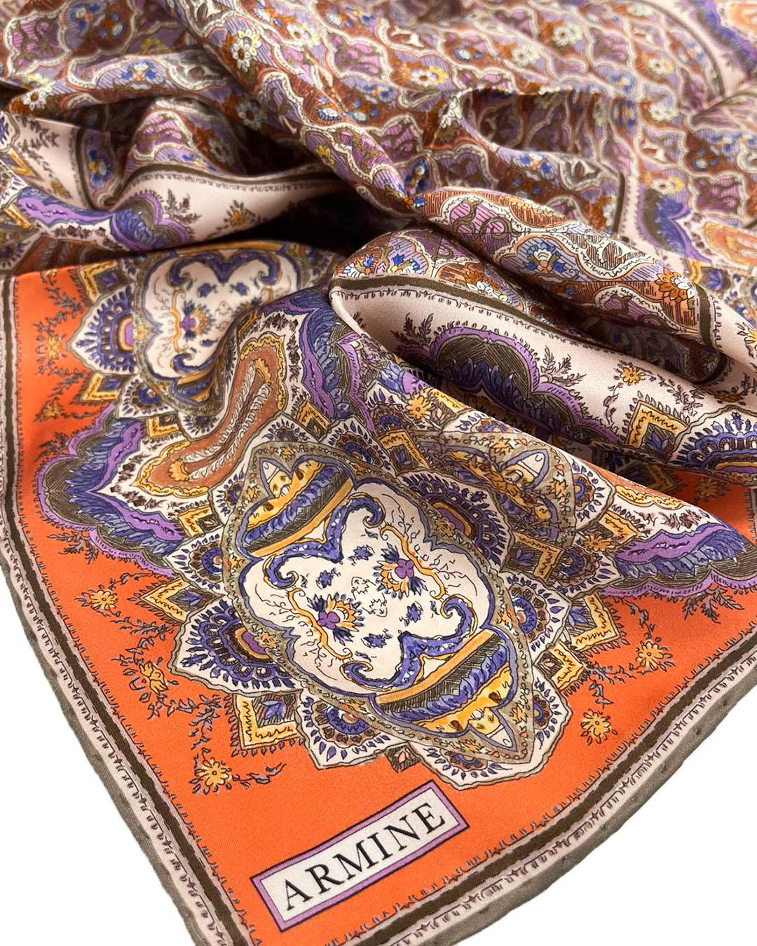 Armine İpek Eşarp 2026 İlkbahar-Yaz - 9518D-34 - Sultan Modeli - Tivil