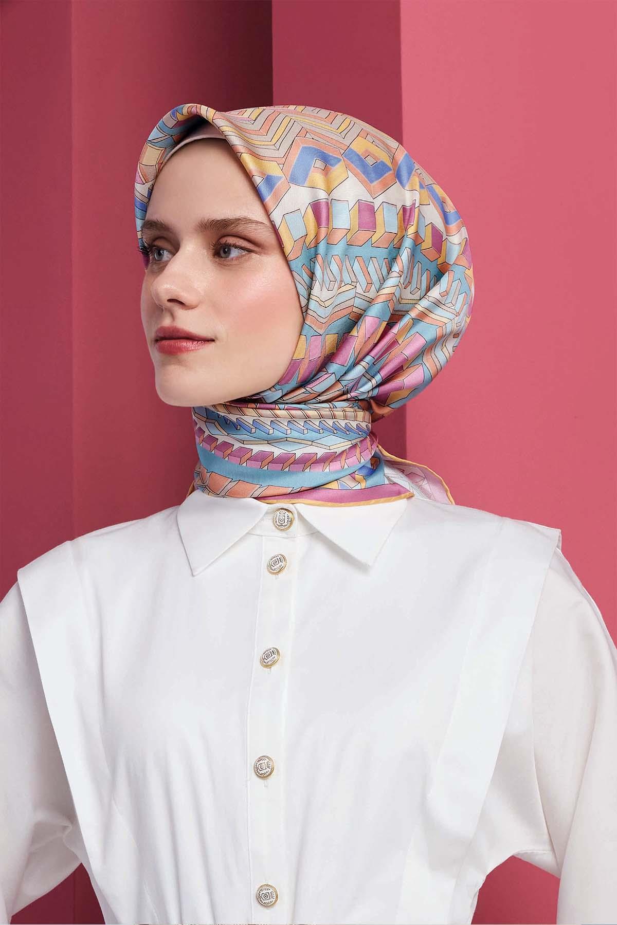 Armine İpek Eşarp 2026 İlkbahar-Yaz - 9542D-39 - Tivil