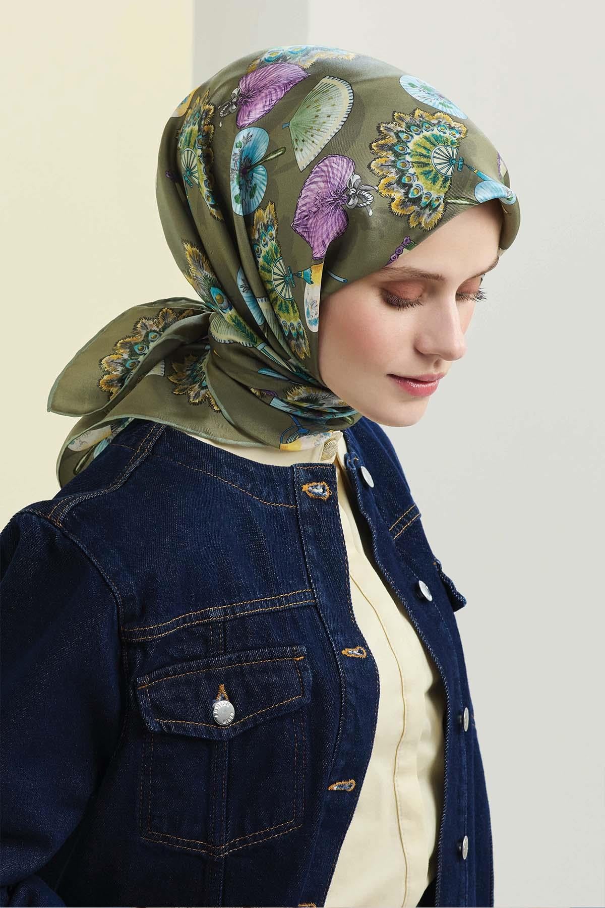 Armine İpek Eşarp 2026 İlkbahar-Yaz - 9532D-82 - Tivil