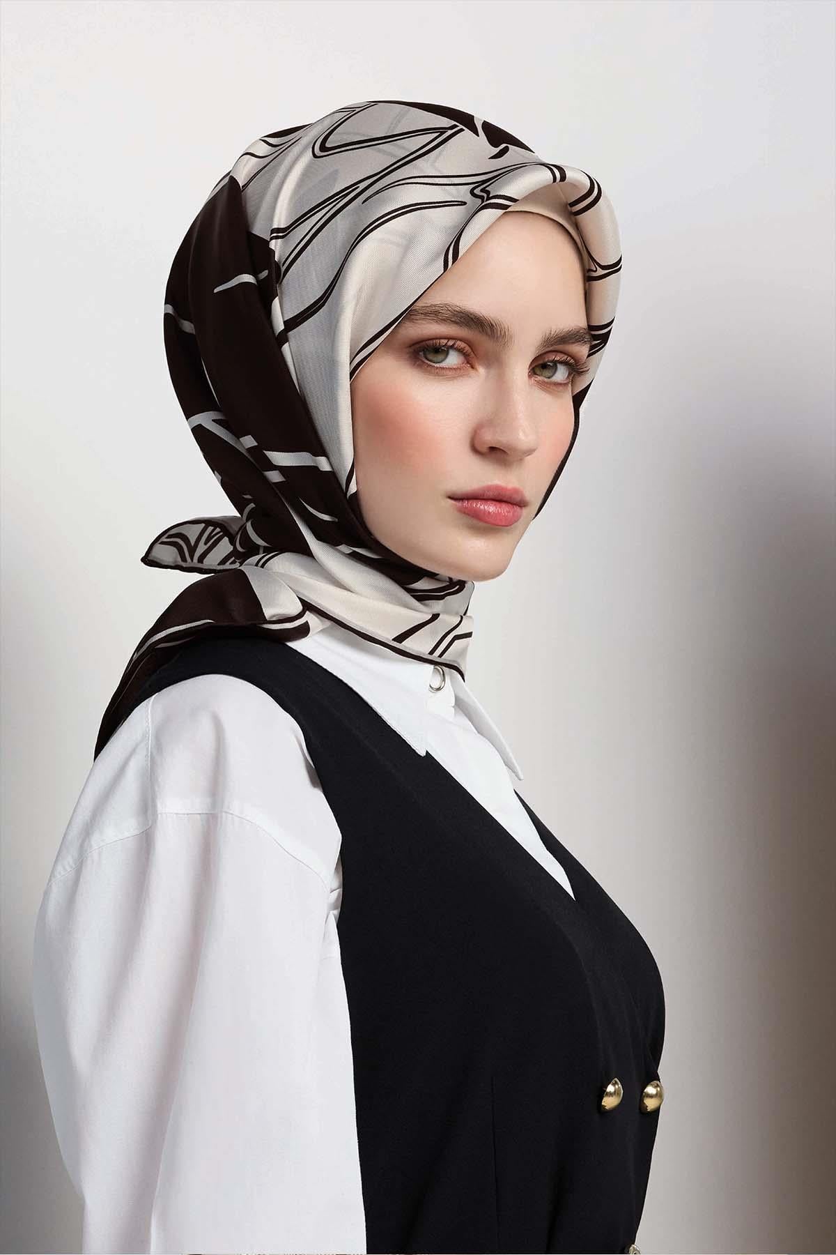 Armine İpek Eşarp 2026 İlkbahar-Yaz - 9553D-86 - Tivil