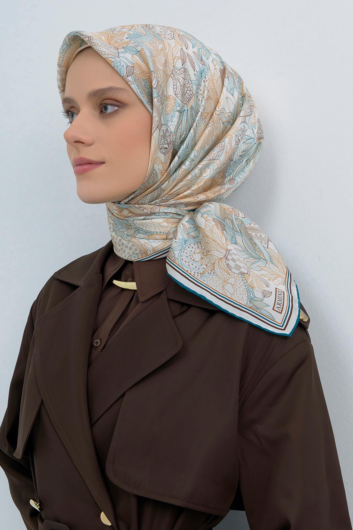 Armine İpek Eşarp 2026 İlkbahar-Yaz - 9508D-82 - Sura