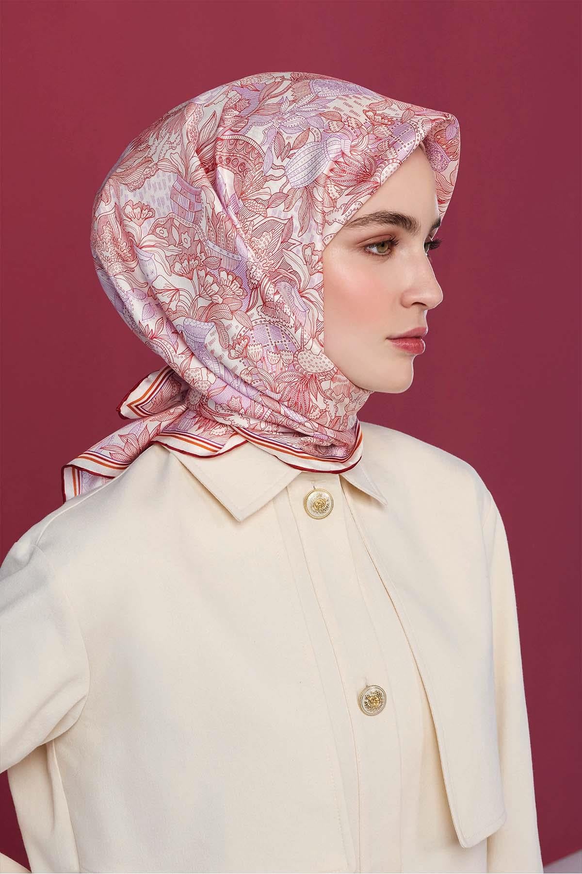 Armine İpek Eşarp 2026 İlkbahar-Yaz - 9508D-56 - Tivil
