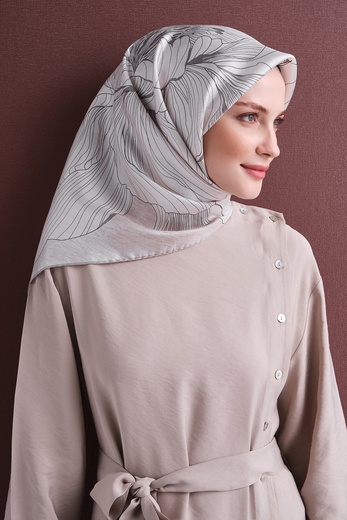 Armine İpek Eşarp 2026/2027 Sonbahar Kış - 9639DS-80 - Sura