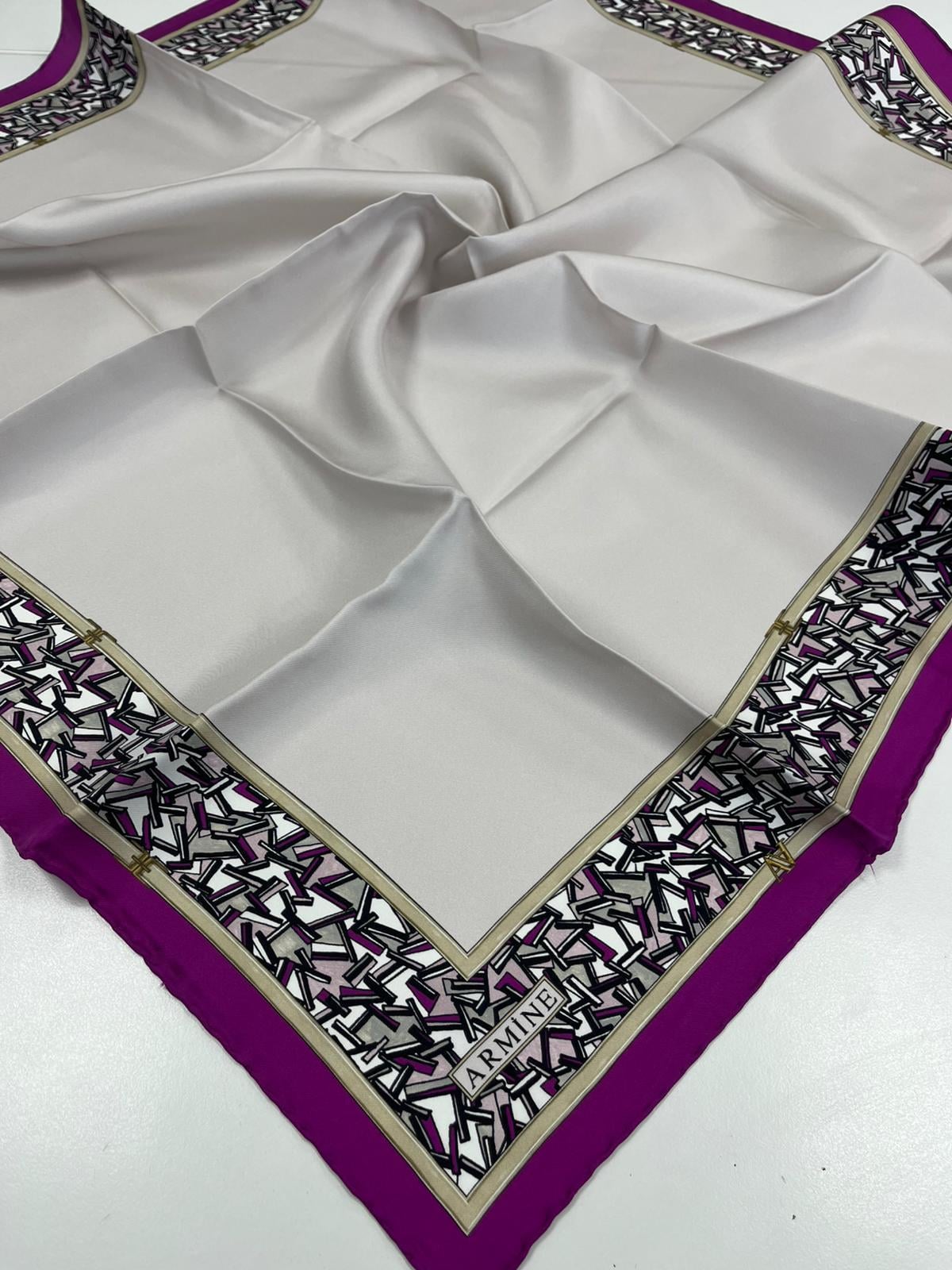 Armine Silk Scarf 2022 Spring-Summer - 8751D-37 - Twill