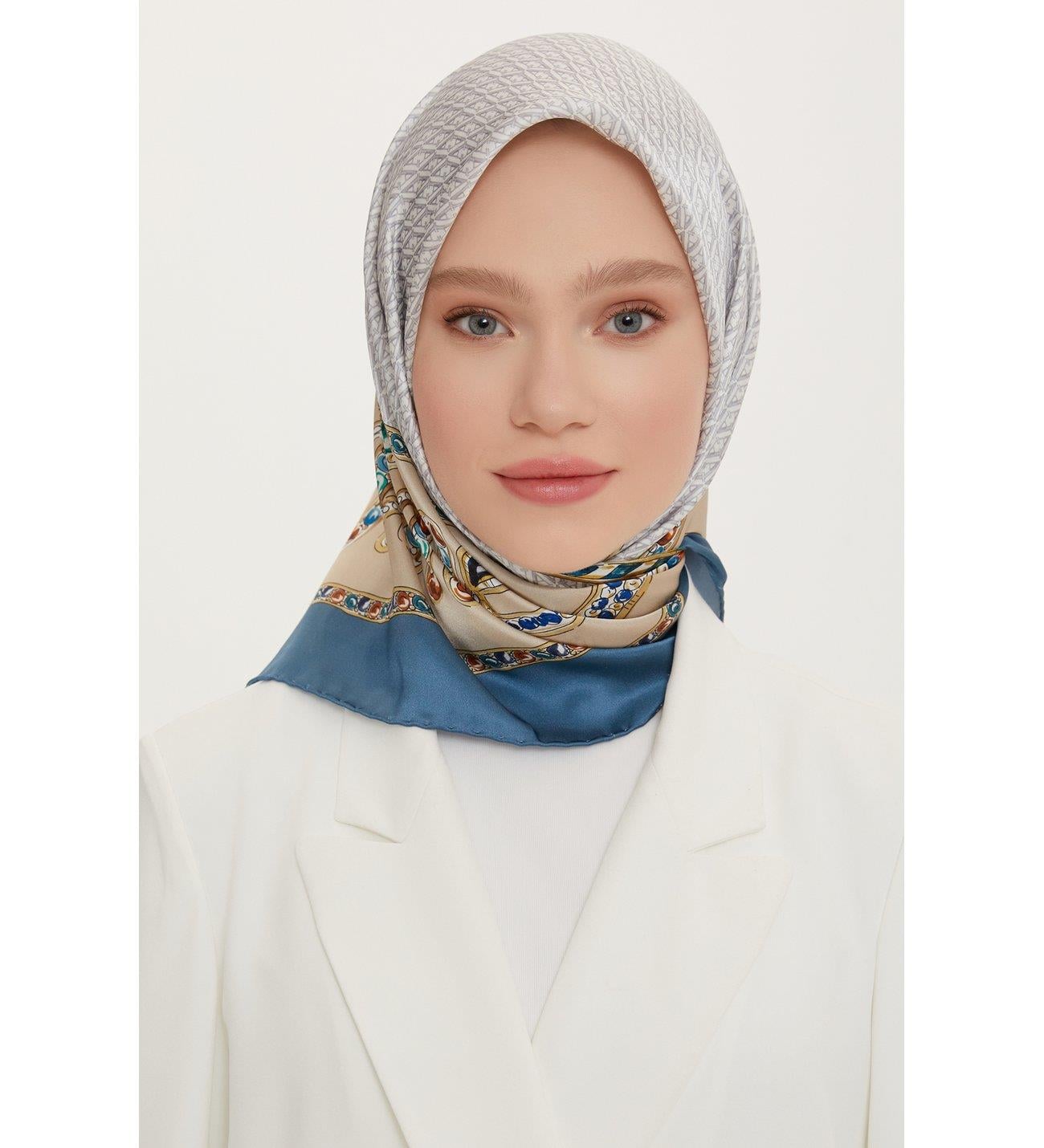 Armine İpek Eşarp - 8762D-38 - Tivil