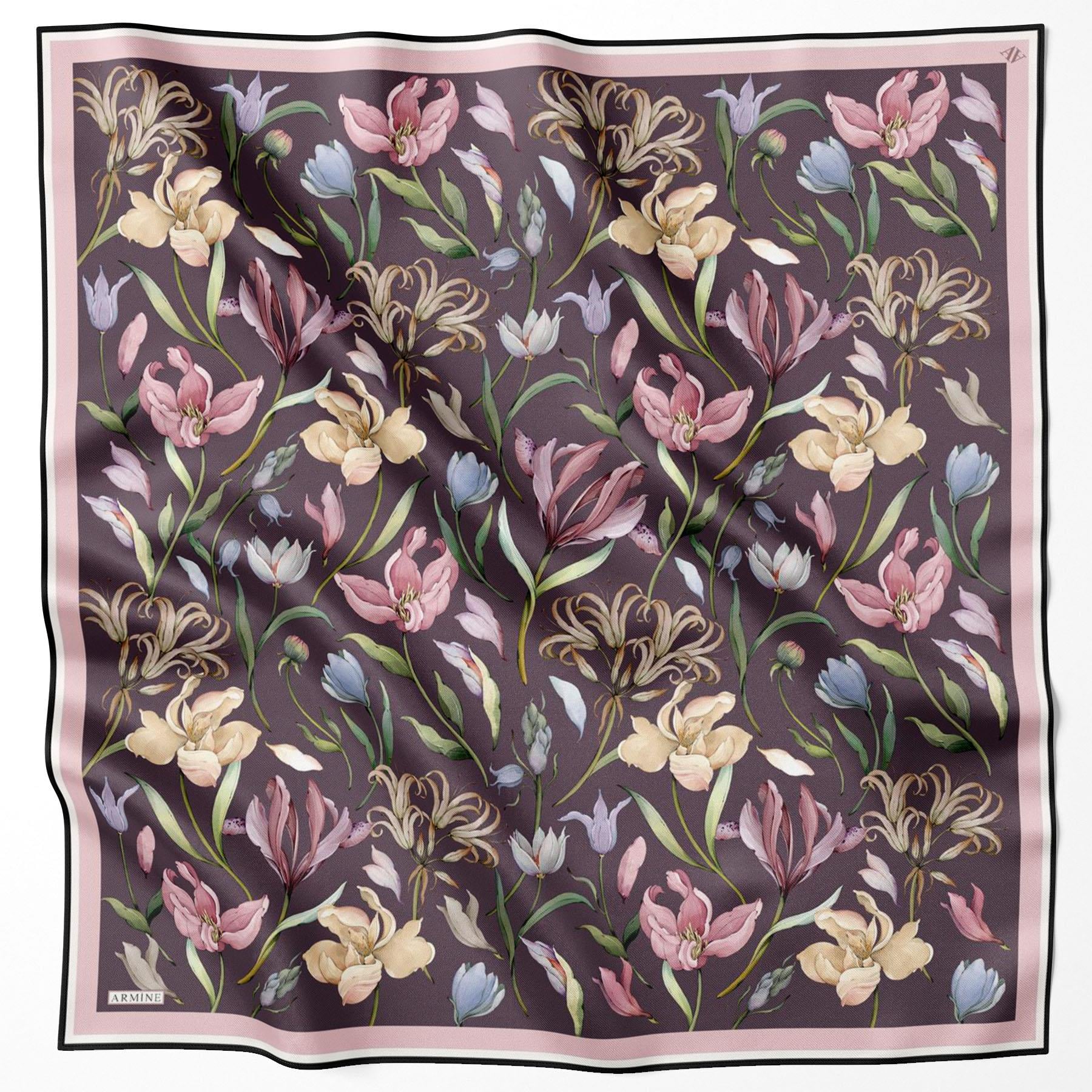 Armine Silk Scarf 2022/2023 Fall Winter - 8825D-36 - Satin