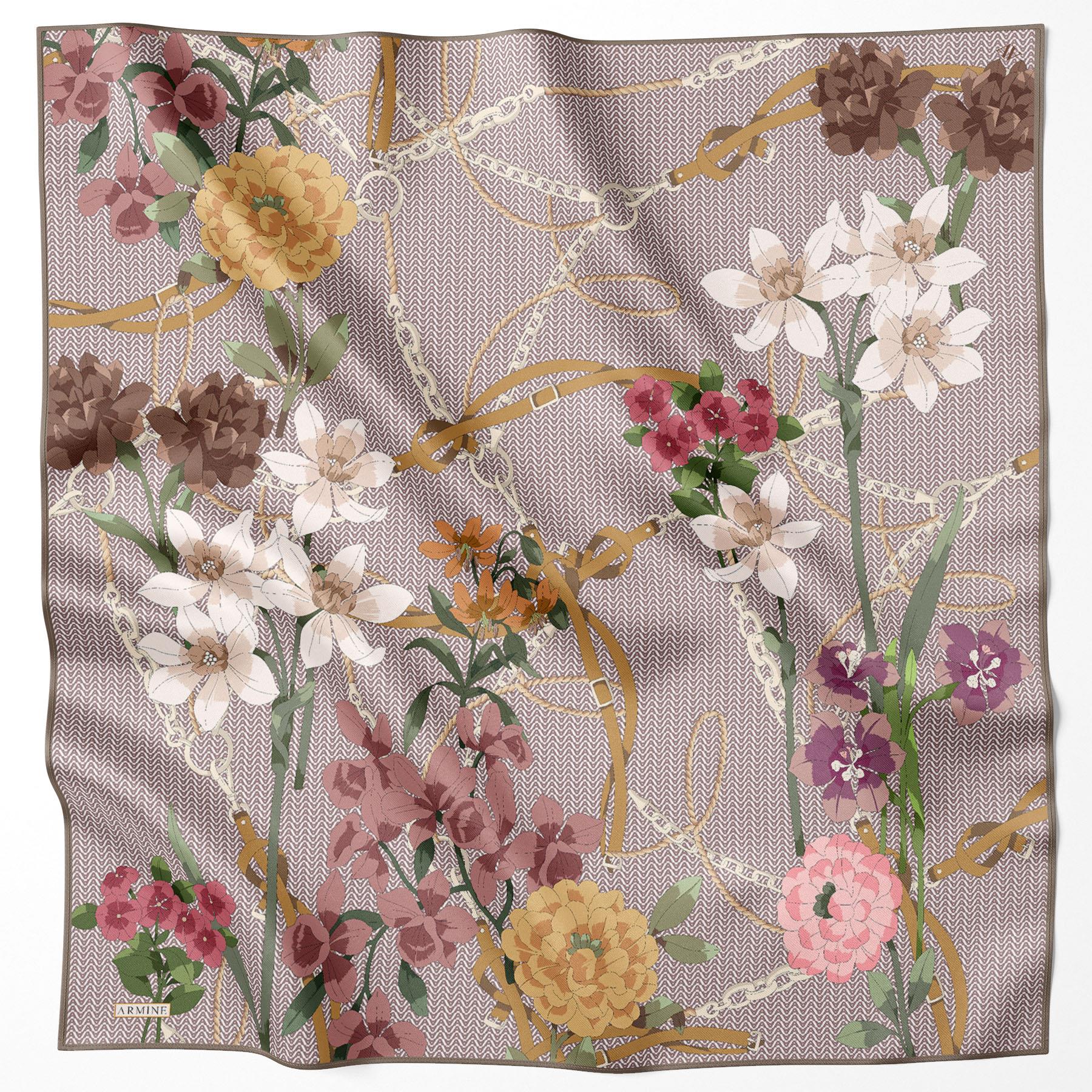 Armine Silk Scarf 2022/2023 Fall Winter - 8827D-03 - Satin