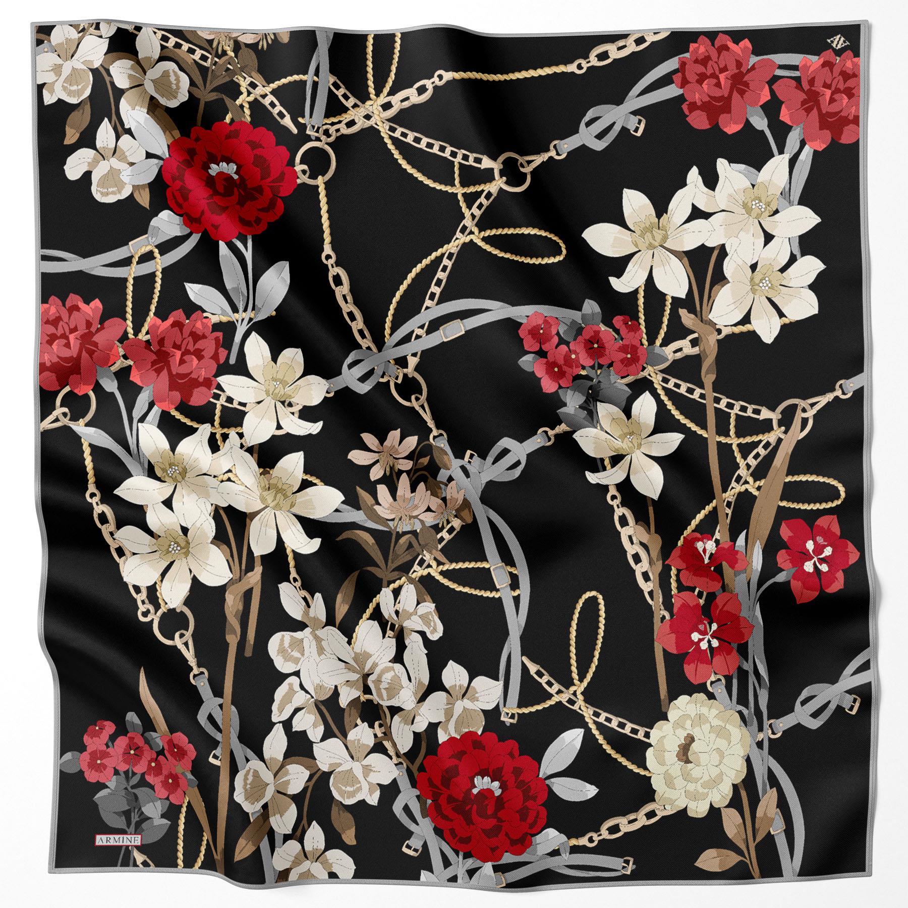 Armine Silk Scarf 2022/2023 Fall Winter - 8827D-06 - Satin