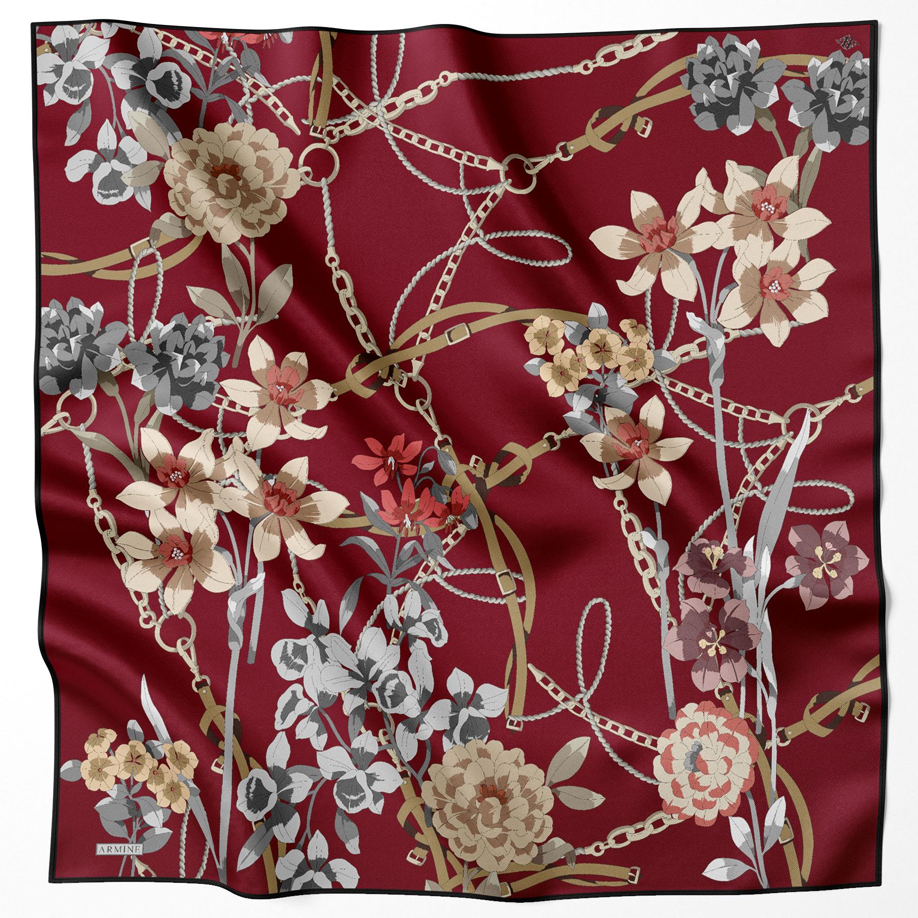 Armine Silk Scarf 2022/2023 Fall Winter - 8827D-38 - Satin