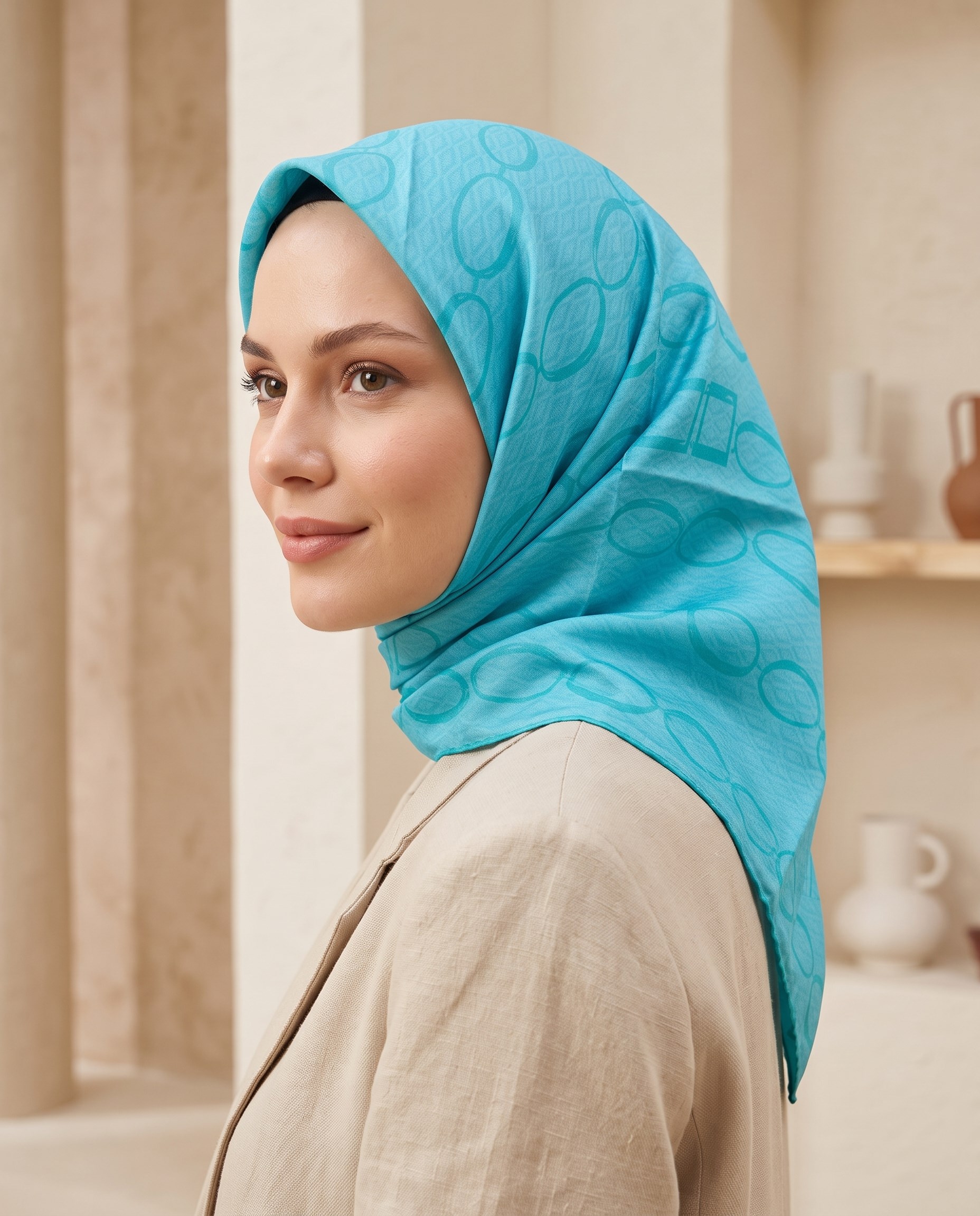 Armine İpek Eşarp - 8925D-59 - Tivil