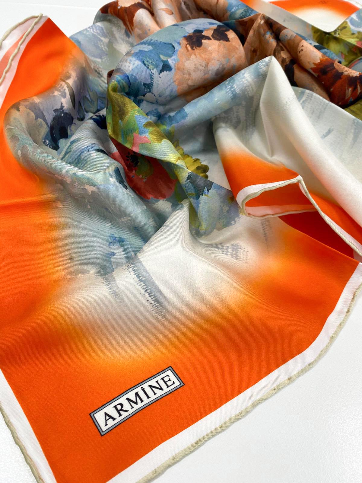 Armine Silk Scarf - 8949D-32 - Satin