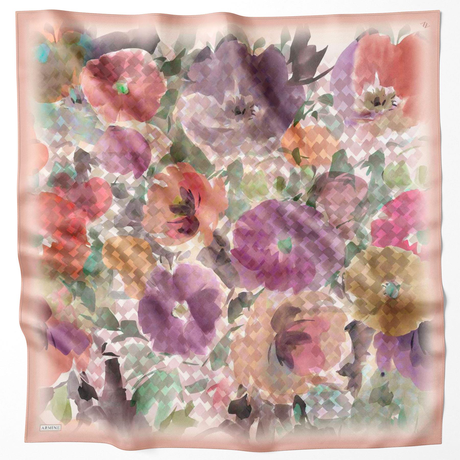 Armine Silk Scarf - 9103D-34 - Twill