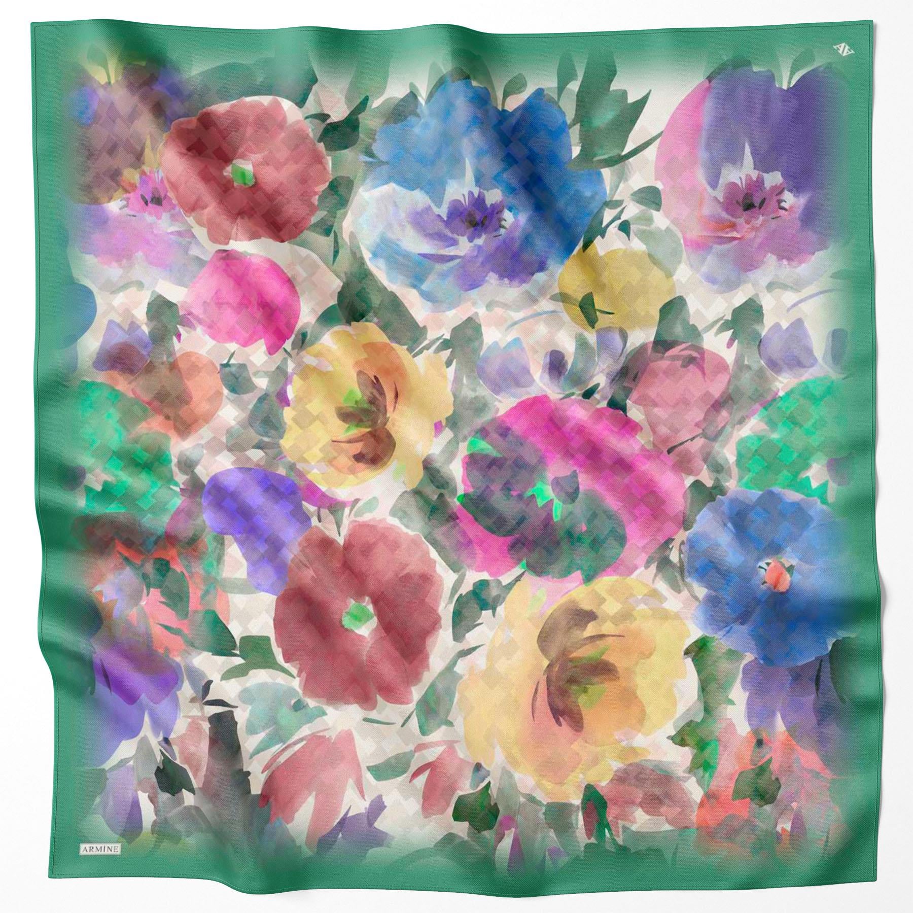 Armine Silk Scarf - 9103D-81 - Twill