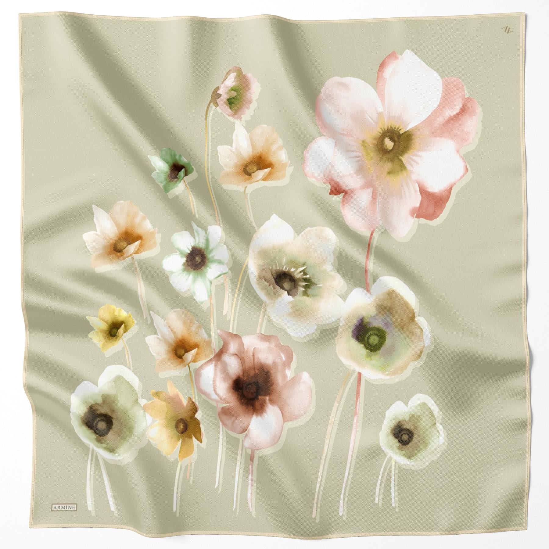 Armine Silk Scarf - 9105D-50 - Twill