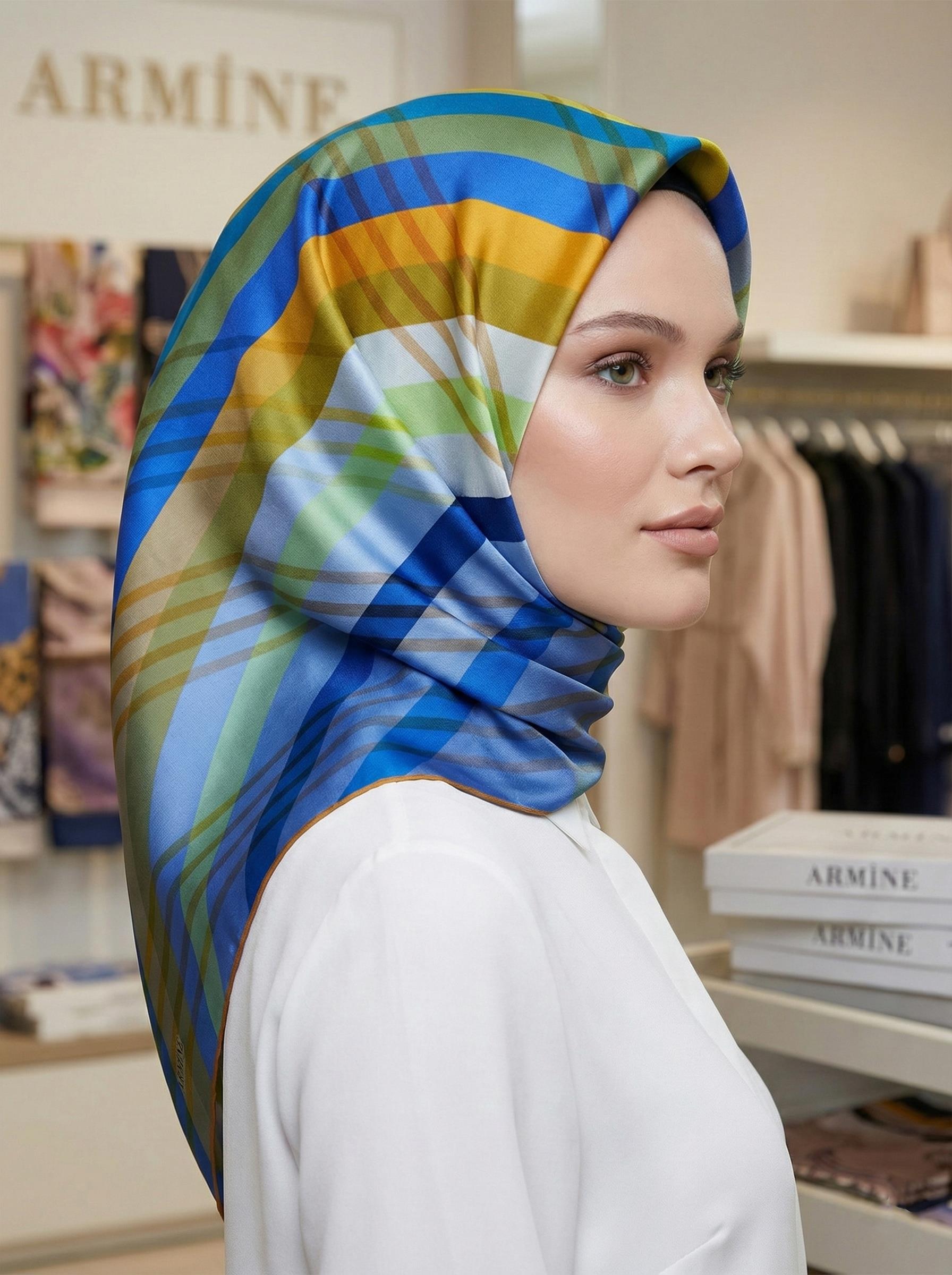 Armine Silk Scarf - 9107D-31 - Satin