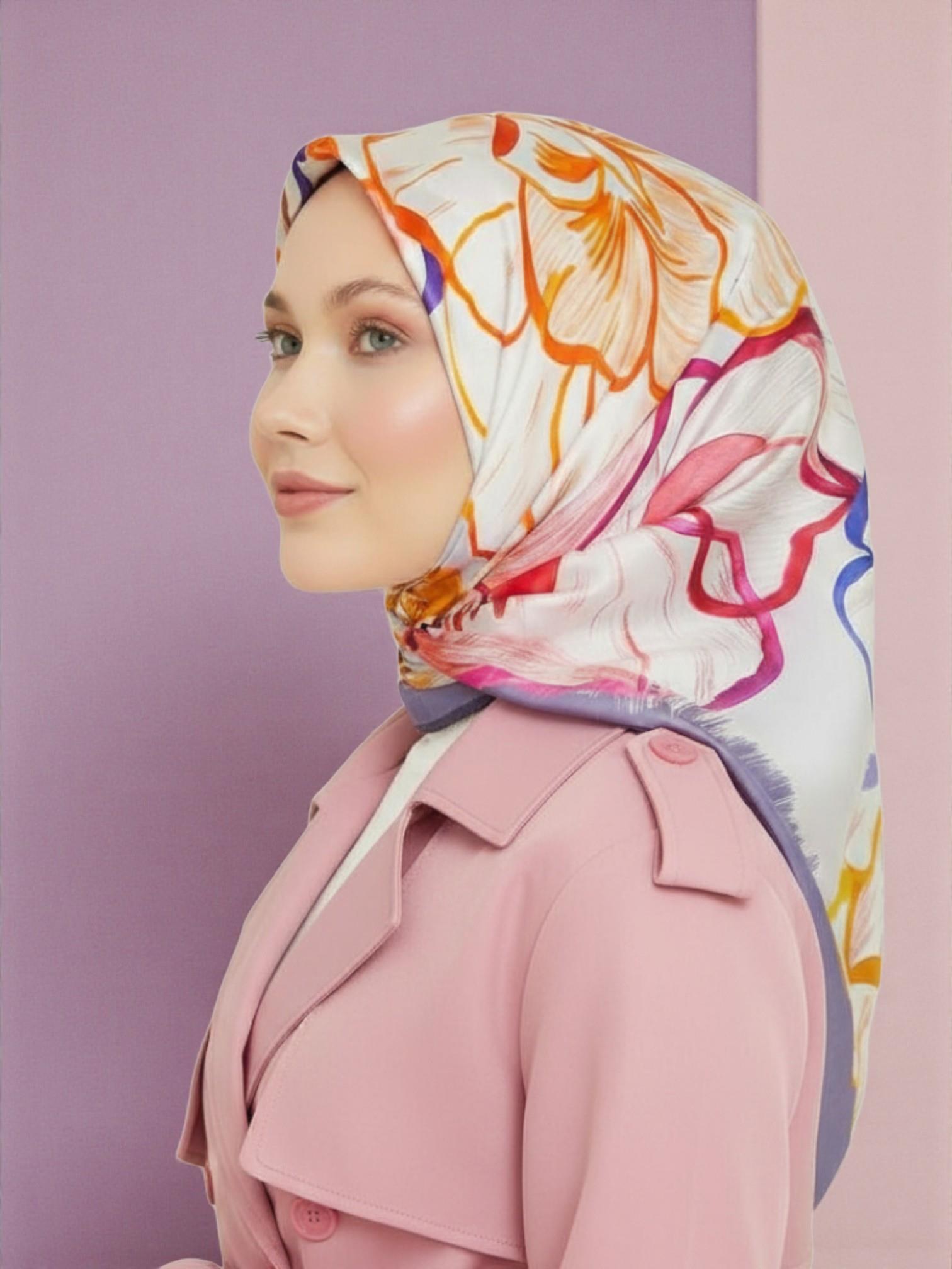 Armine Silk Scarf - 9110D-09 - Twill