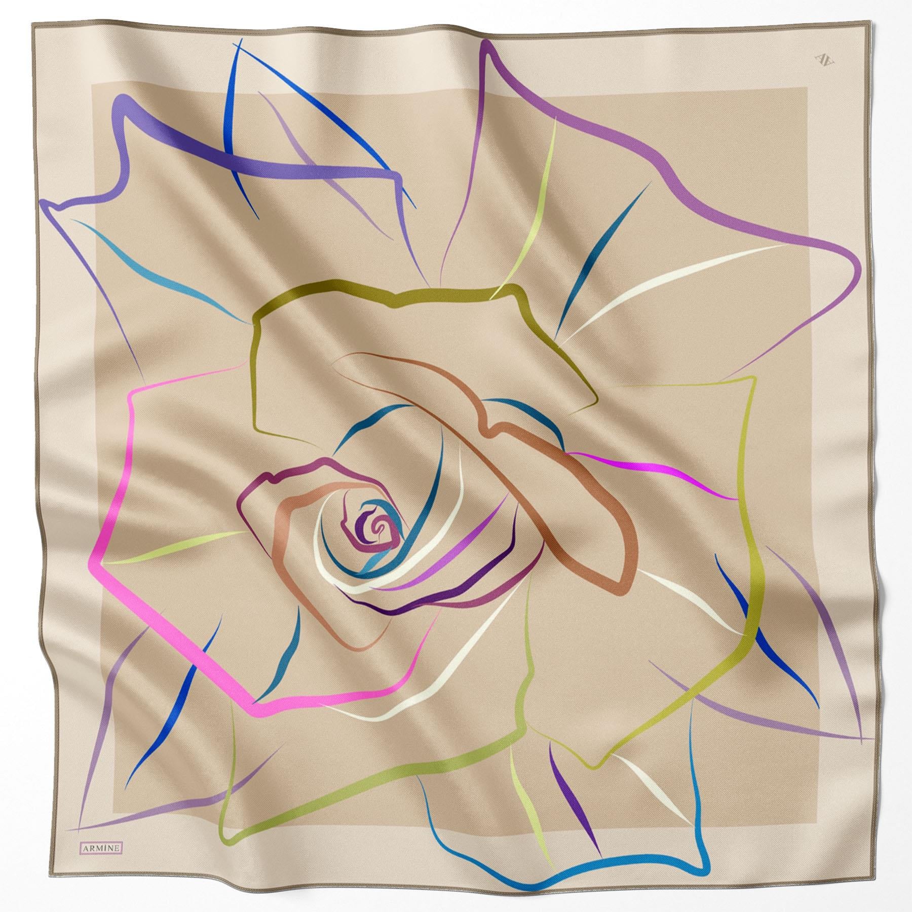 Armine Silk Scarf - 9115D-36 - Twill