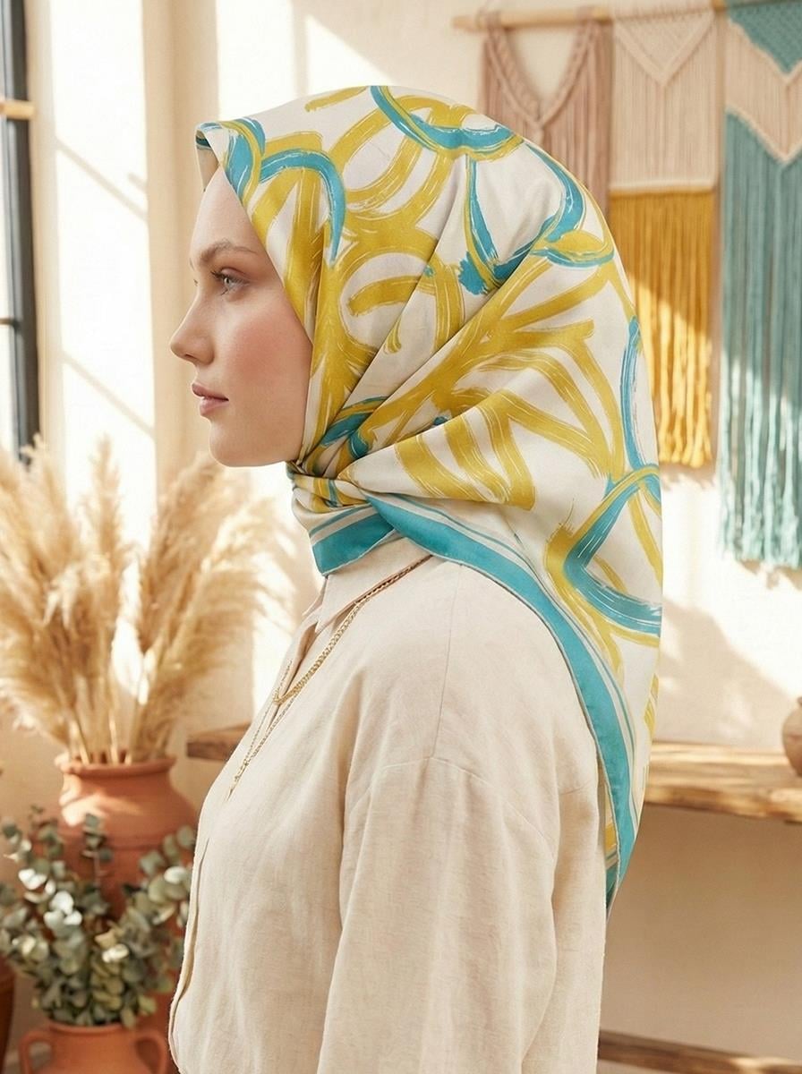 Armine Silk Scarf - 9123D-05 - Satin