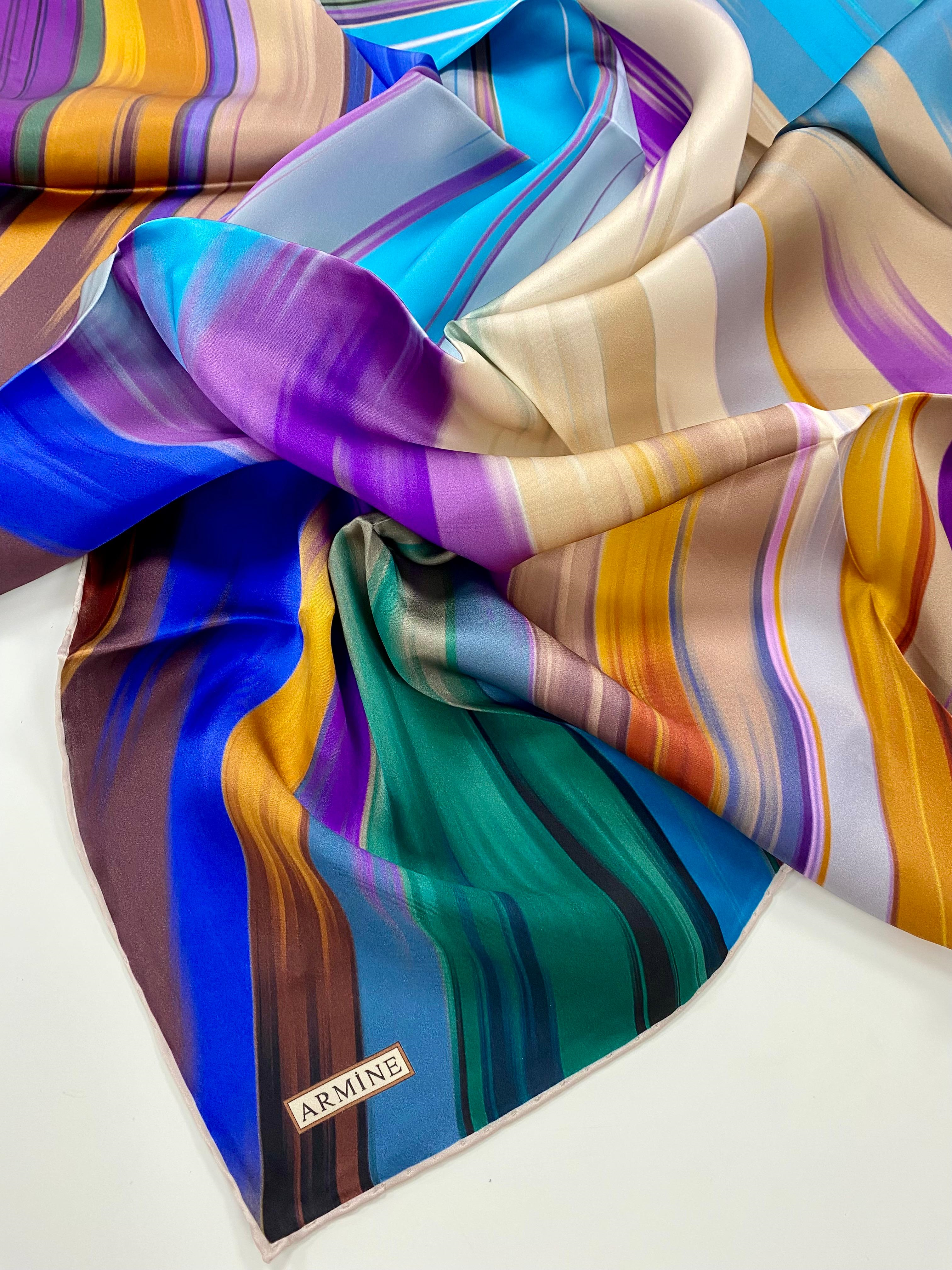 Armine Silk Scarf - 9131D(S)-80 - Satin