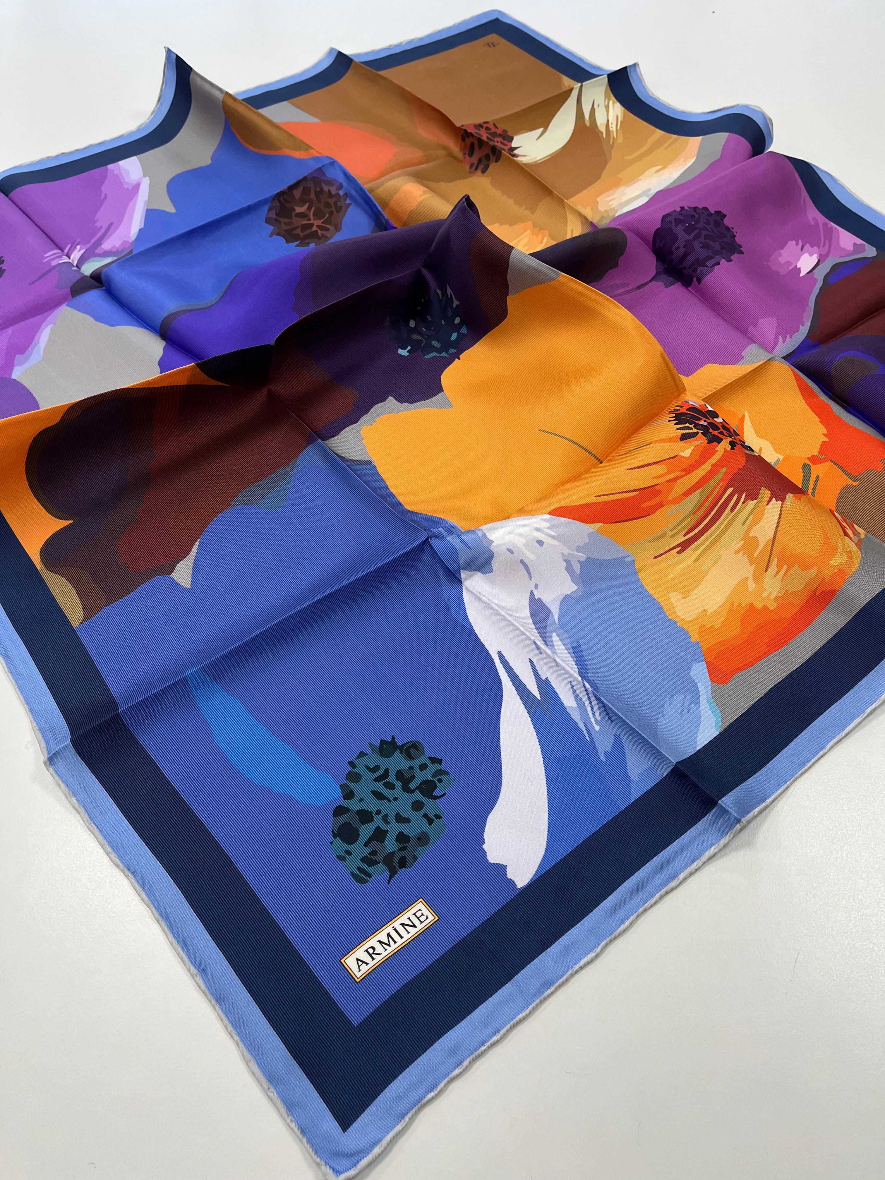 Armine Silk Scarf - 9145D-35 - Twill