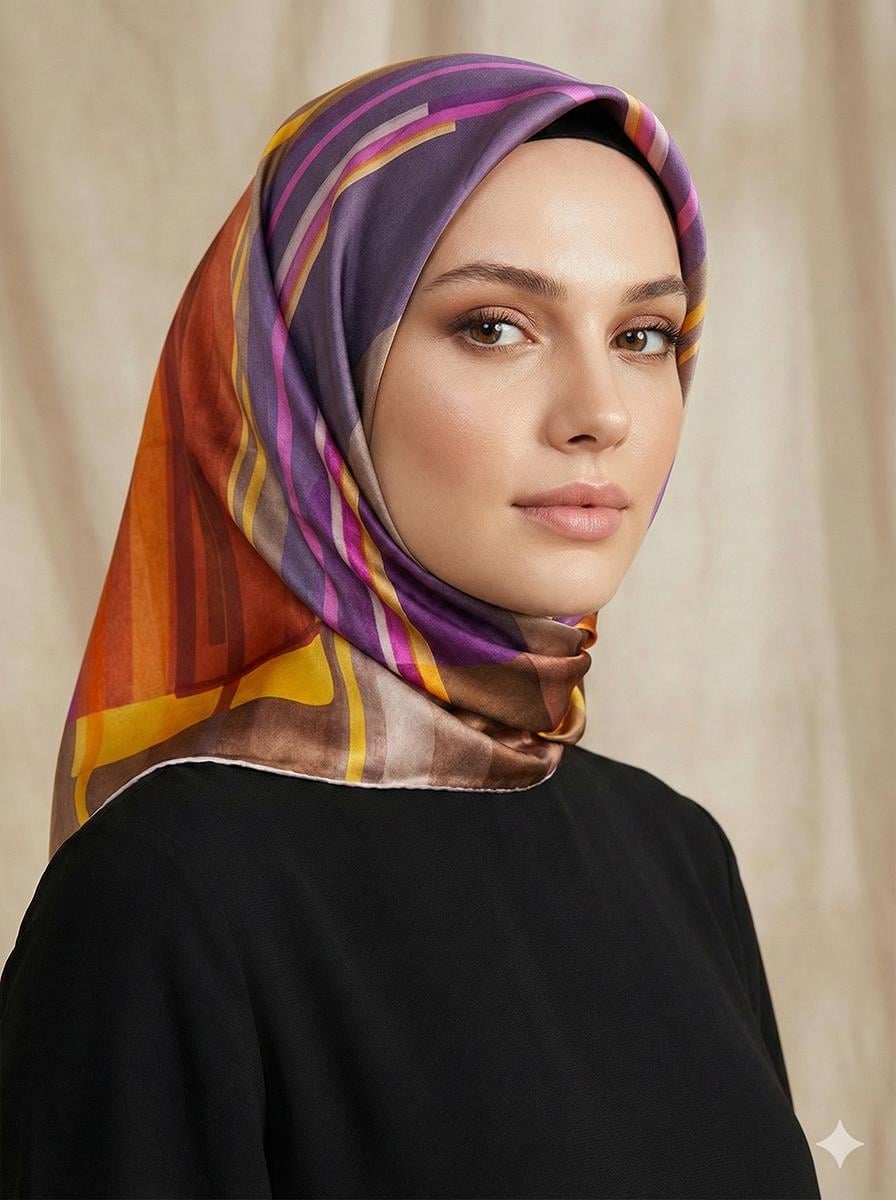 Armine İpek Eşarp - 9147D-36 - Sura