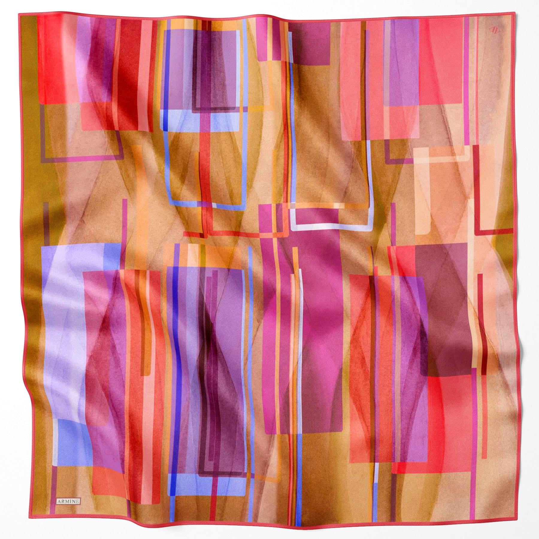Armine Silk Scarf - 9147D-50 - Satin