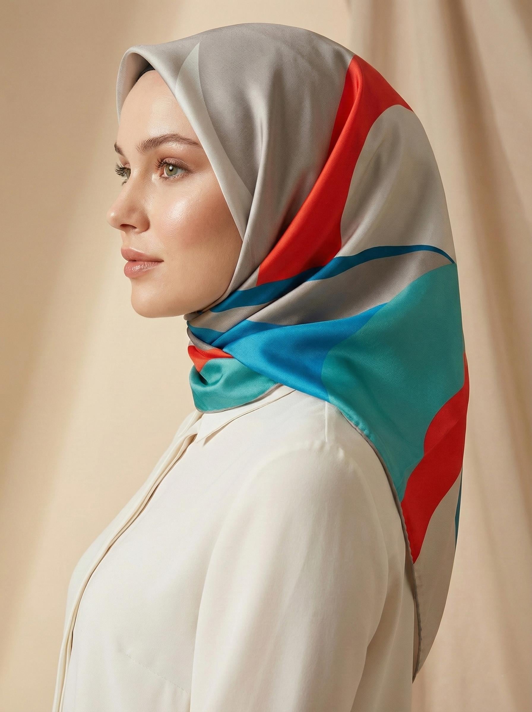 Armine Silk Scarf - 9148D-03 - Satin