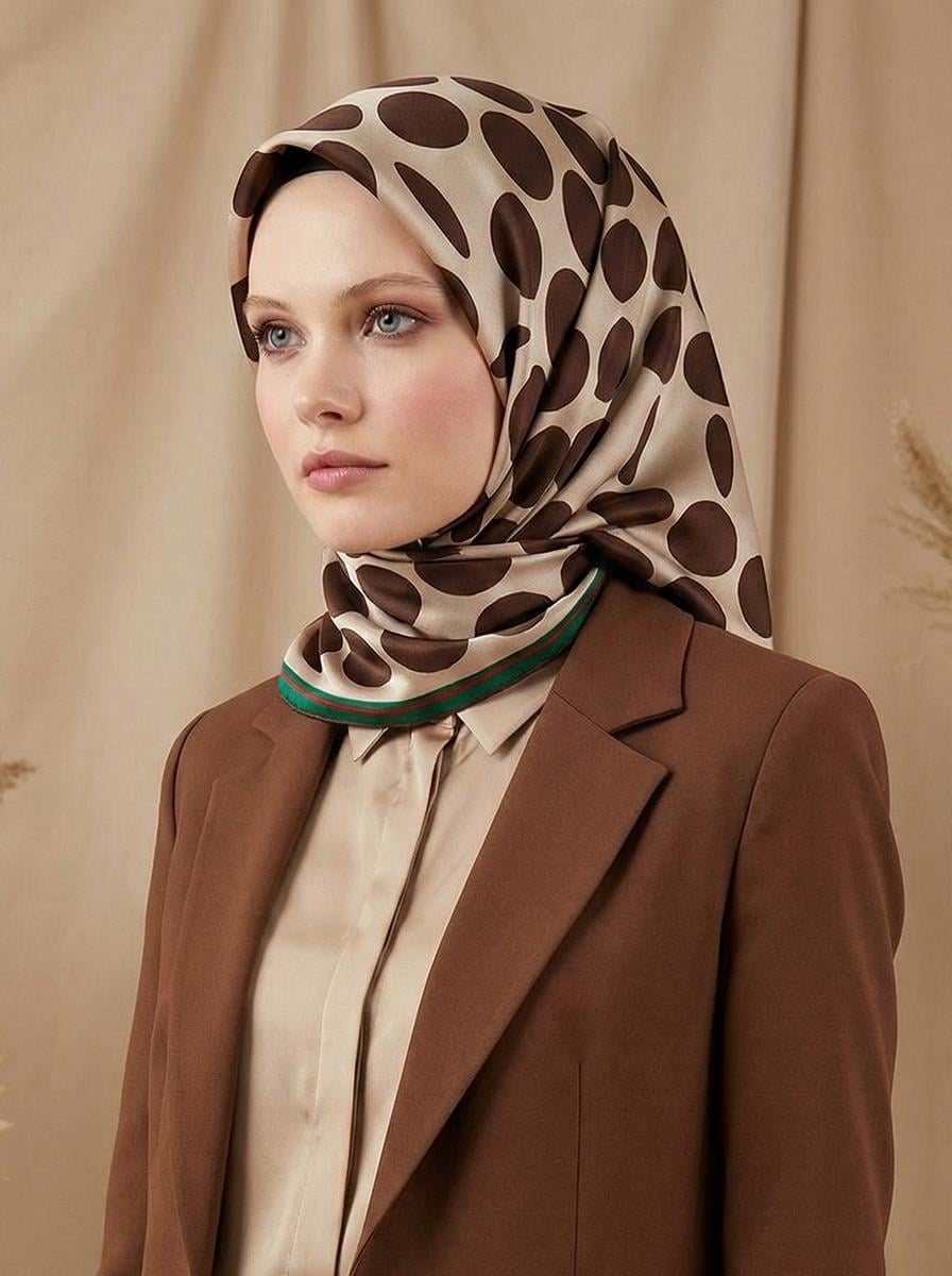 Armine Silk Scarf - 9156D-80 - Satin
