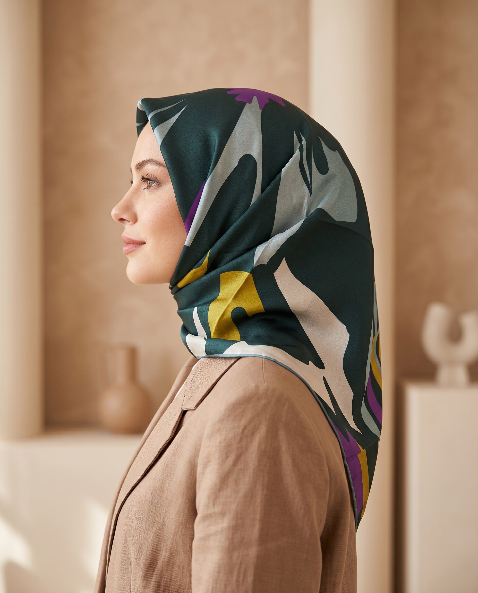 Armine İpek Eşarp - 9170D-80 - Sura