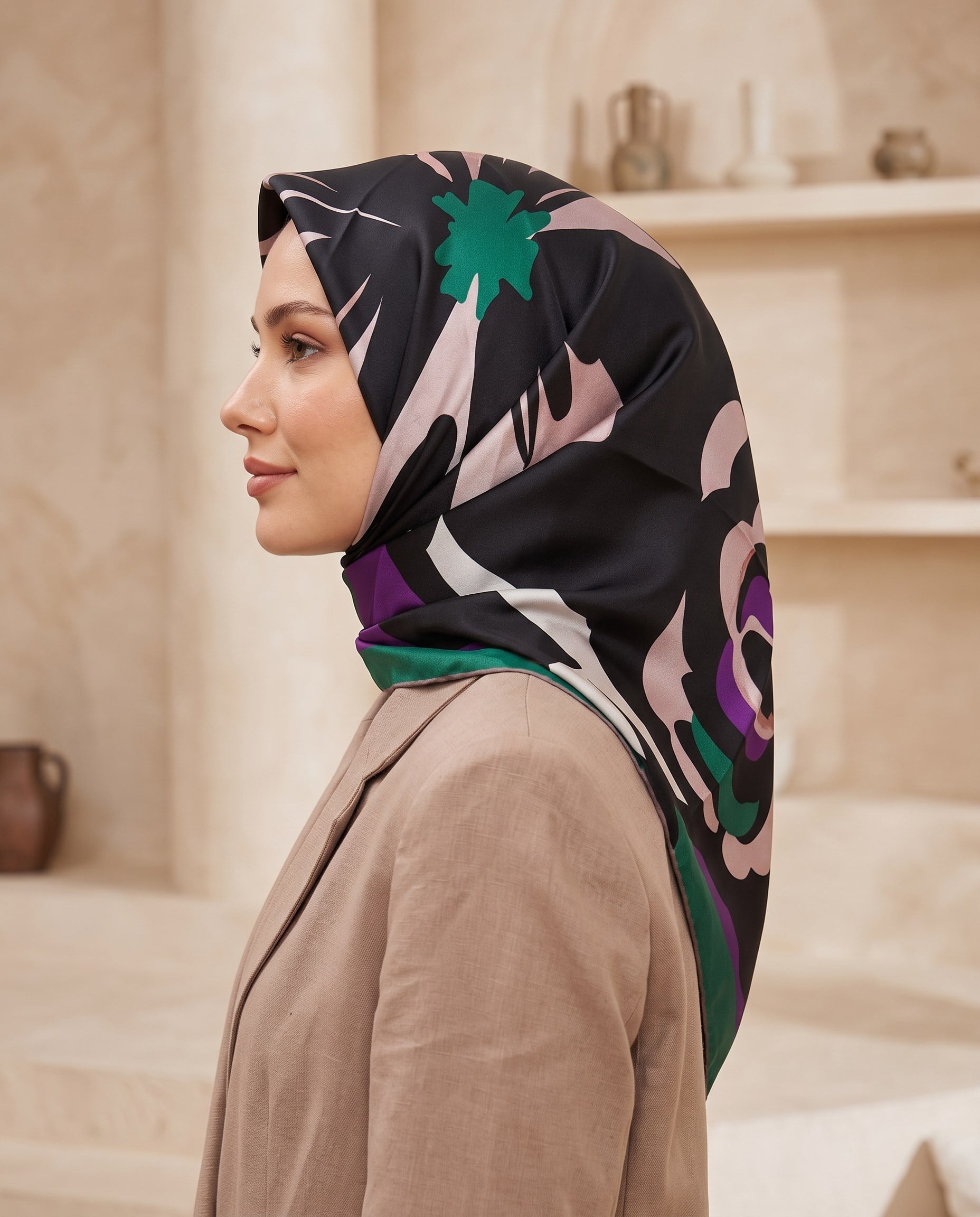 Armine İpek Eşarp - 9170D-82 - Sura
