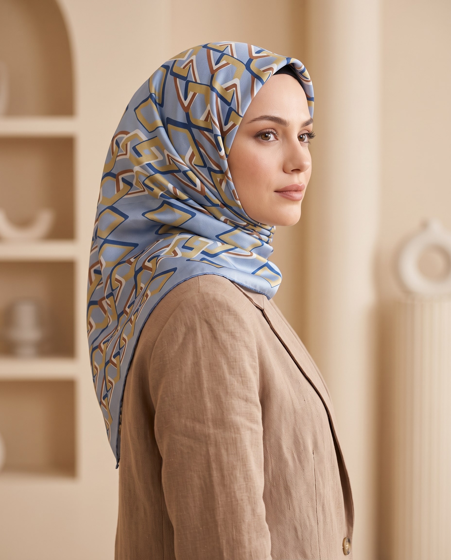 Armine İpek Eşarp - 9172D-34 - Tivil