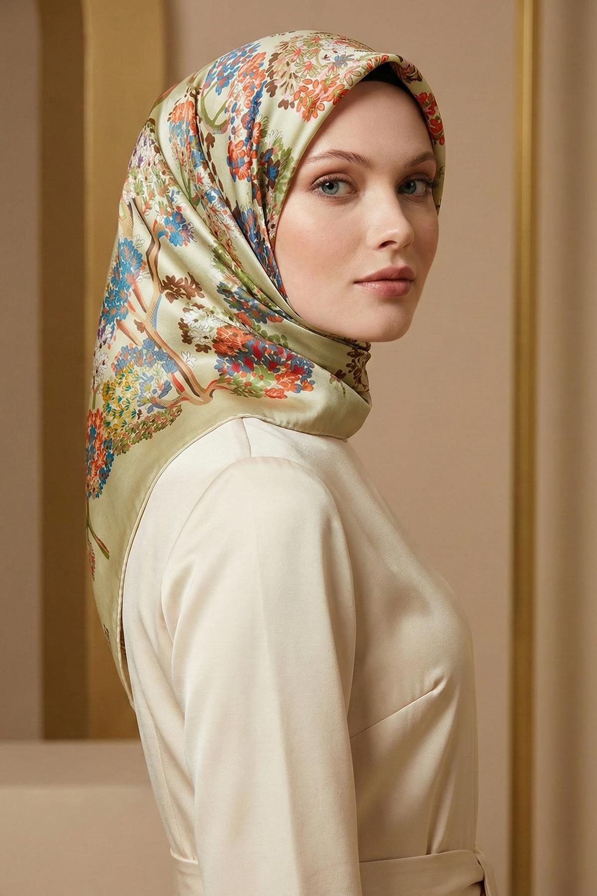 Armine İpek Eşarp - 9209D-80 - Tivil