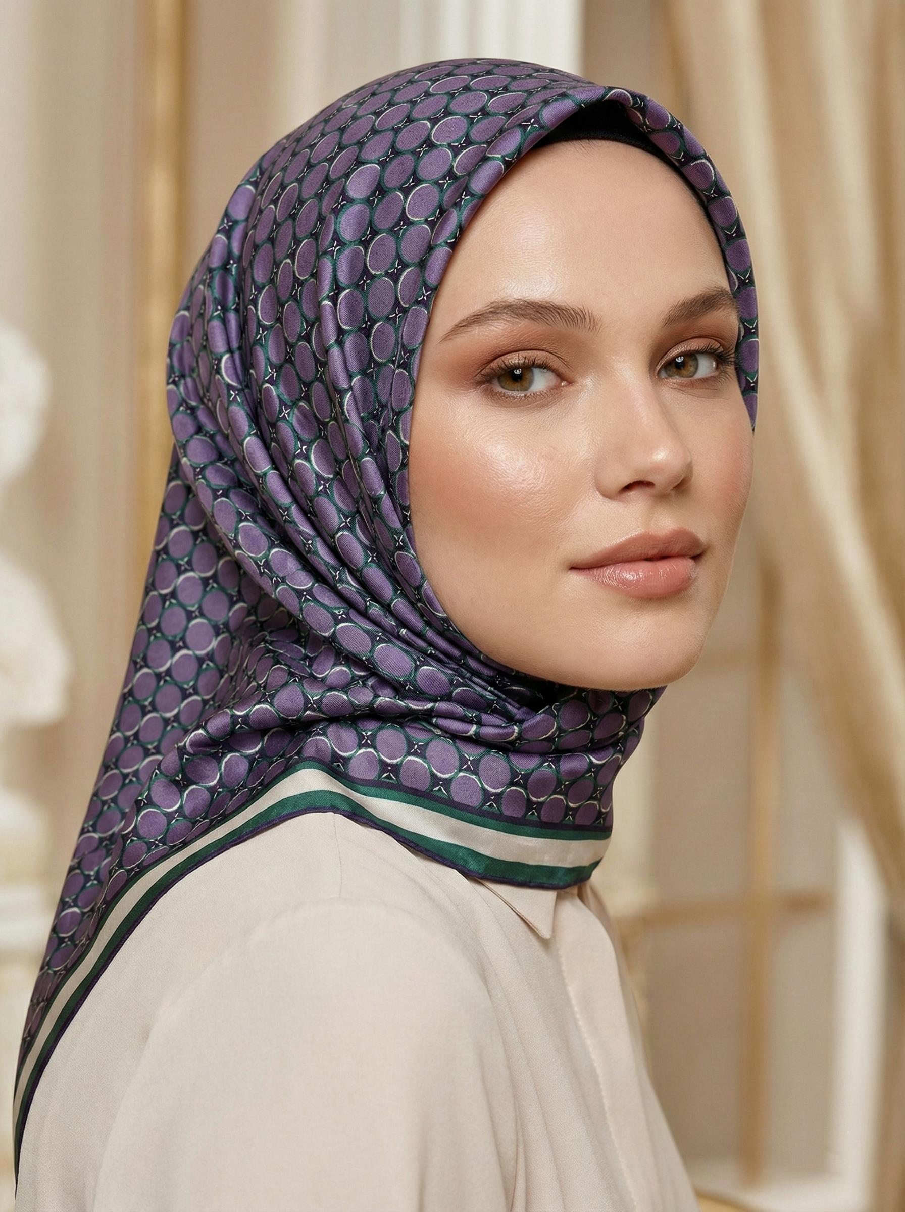 Armine İpek Eşarp - 9226D-83 - Tivil