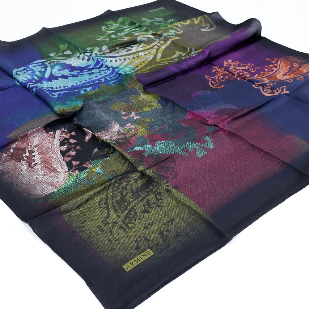 Armine Silk Scarf - 7716D 20 - Satin