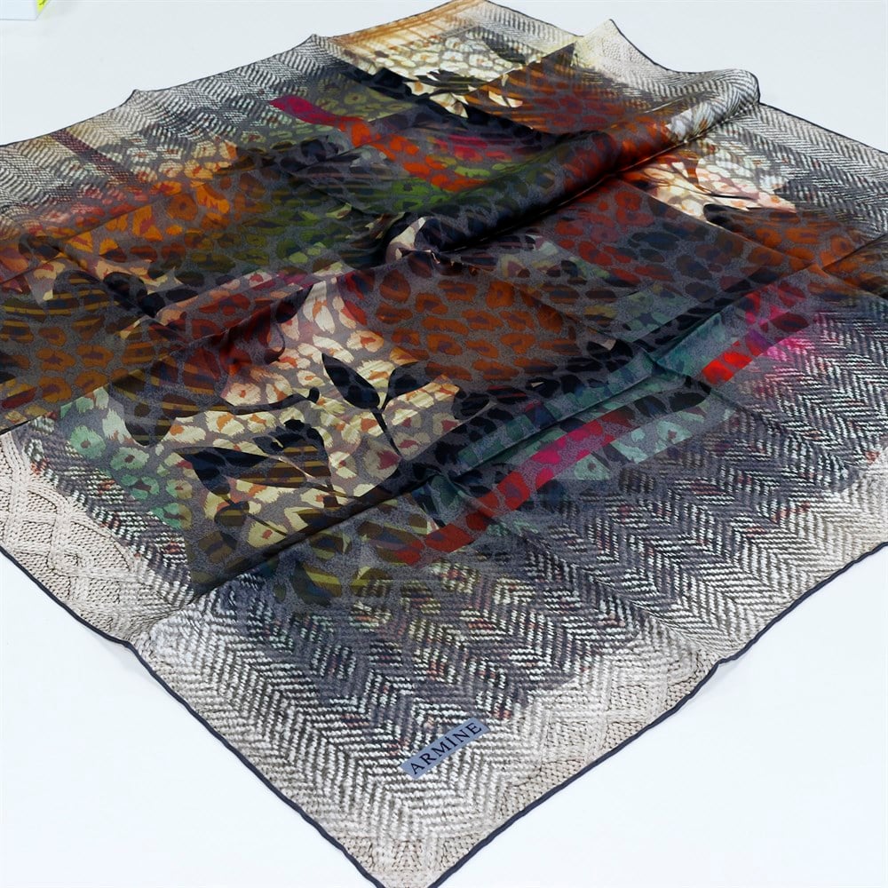 Armine Silk Scarf - 8201D 03 - Satin