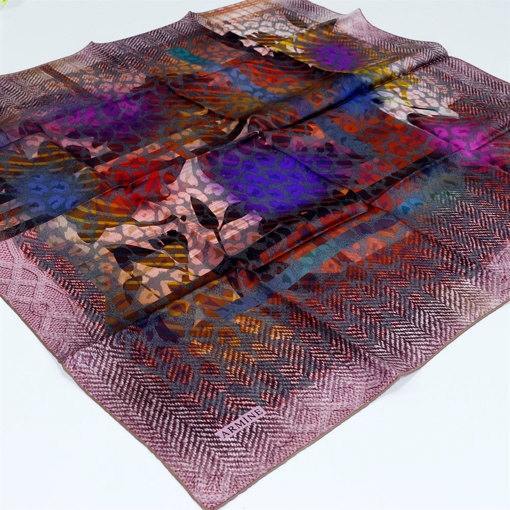 Armine Silk Scarf - 8201D 39 - Satin