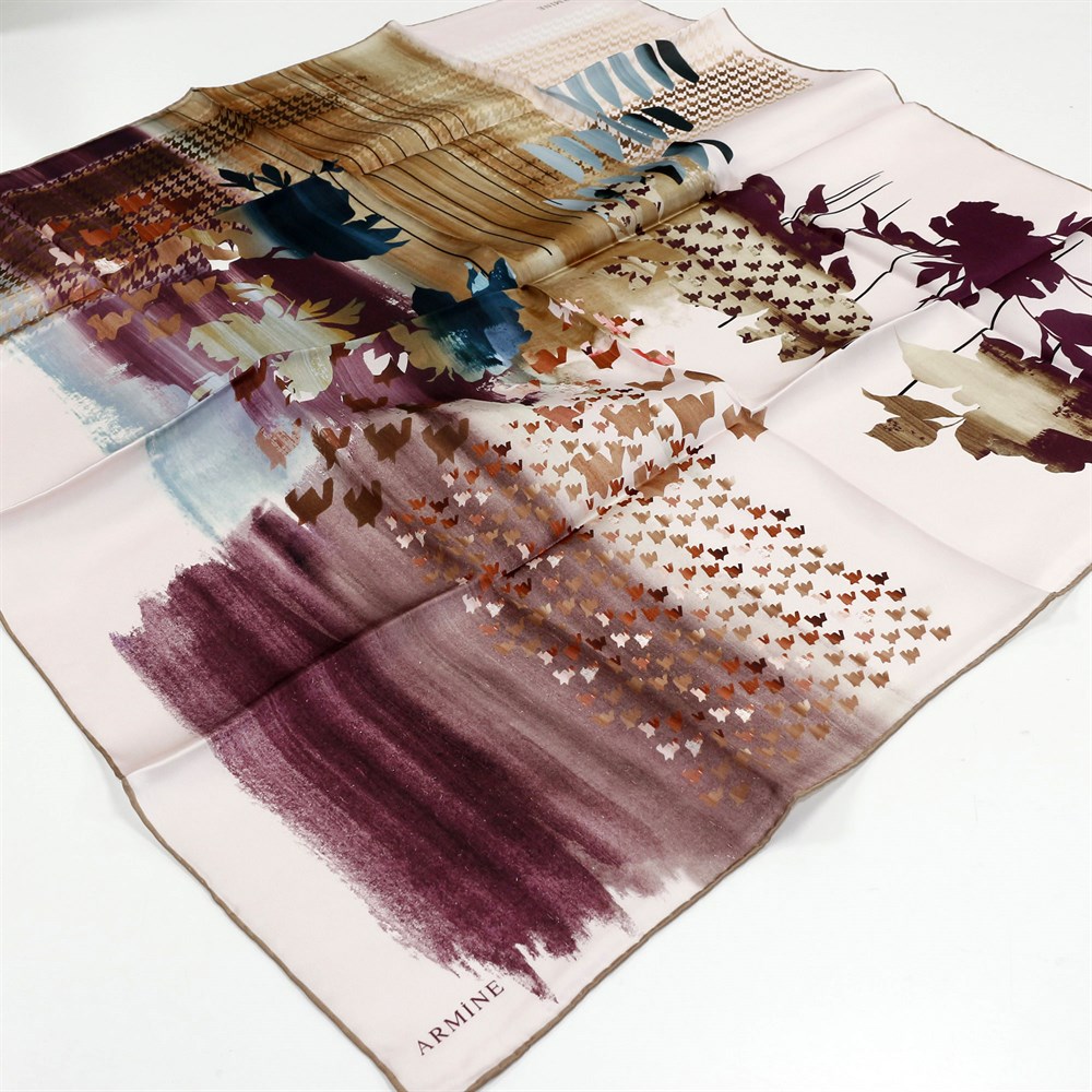 Armine İpek Eşarp - Nostalji Serisi - 8328D-05 - Sura