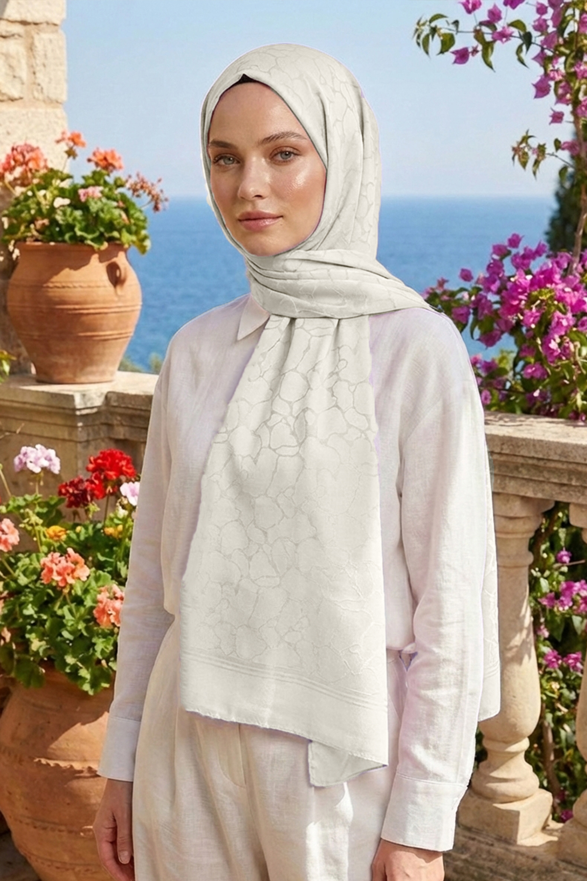 Armine Jakarlı Safir Şal - AT1SFR - 20 - Renk