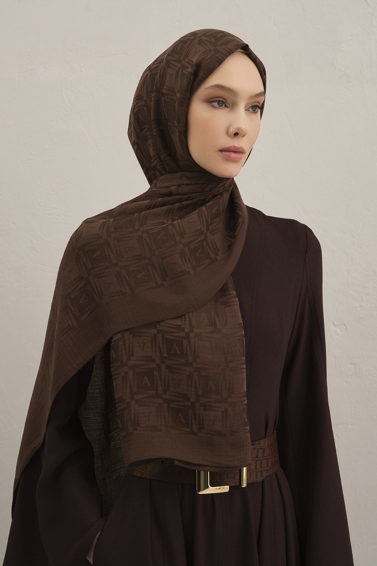 Armine Lyocell Şal - Logo Desen - ALY6-15