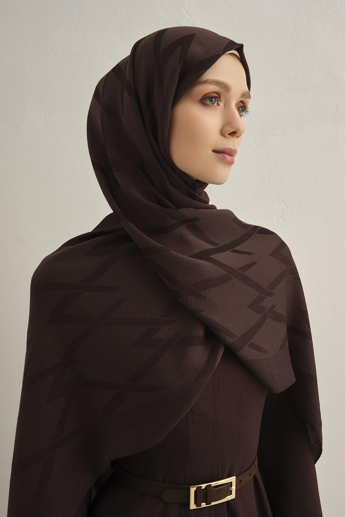 Armine Lyocell Şal - Zikzak Desen - ALY1-10 - 