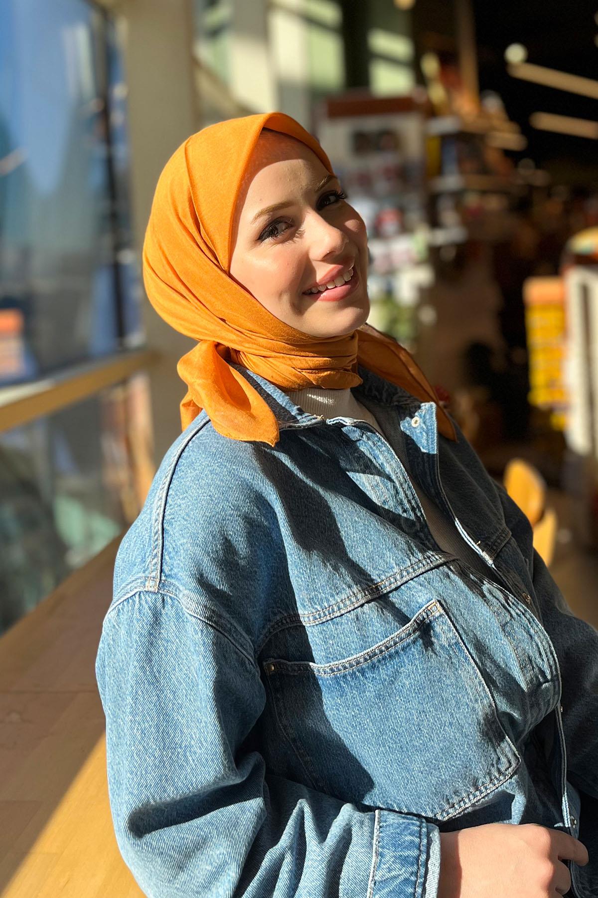 Armine Natural Modal Eşarp - ATNE-593 - Turuncu