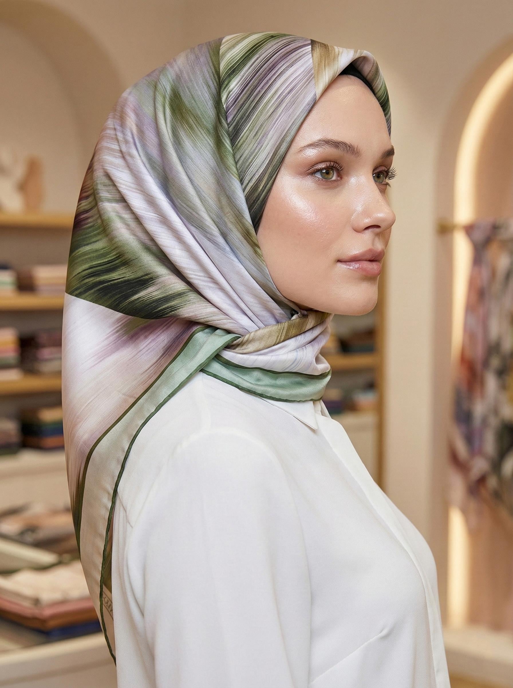 Armine Sport Eşarp - 8718P-106 - Tivil - Sunset Modeli