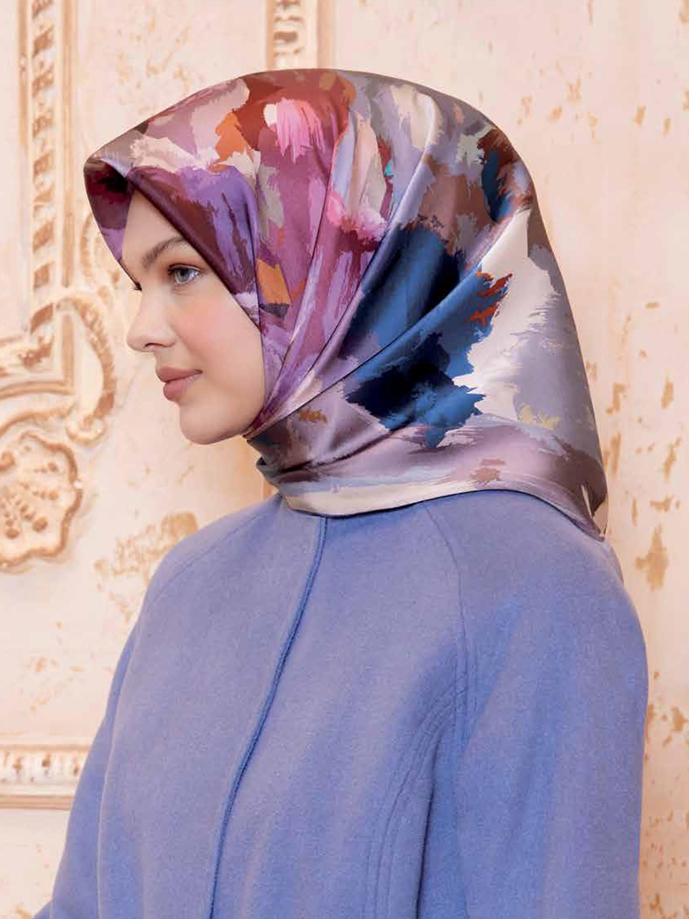 Armine Sport Hafif Defolu Polyester Eşarp - 8651P-01 - C497