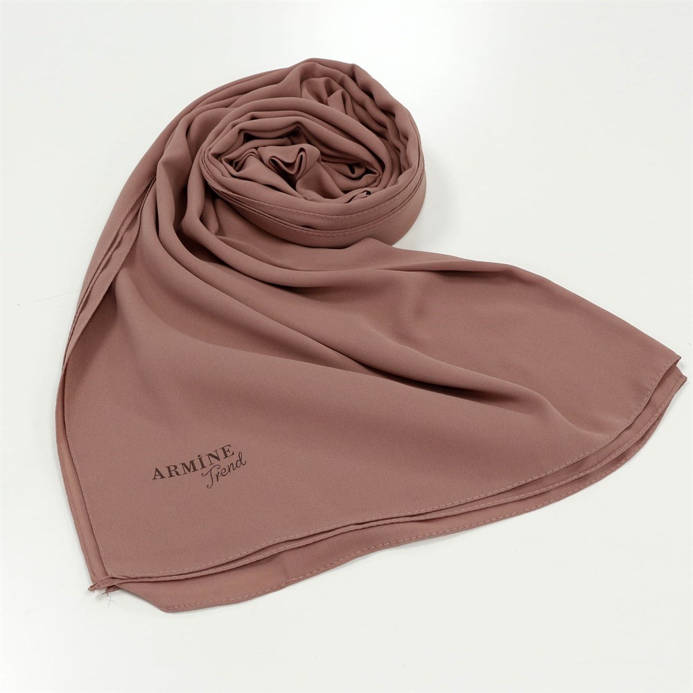 Armine Trend Crep Şal Düz Renk  - 49 - Pastel Pembe