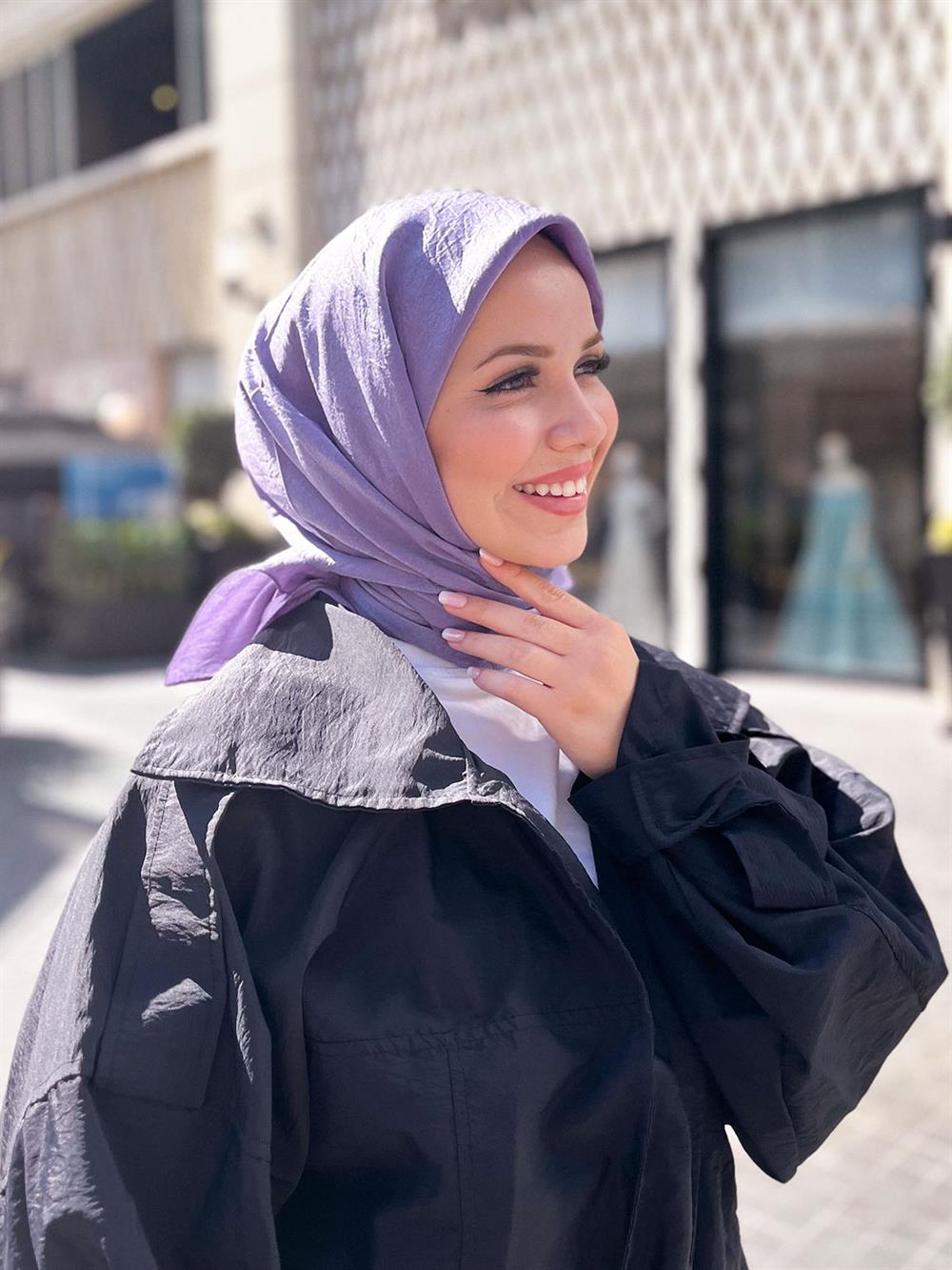 Armine Trend Hayal Pamuk Eşarp - ATEHYL-523 - Mor