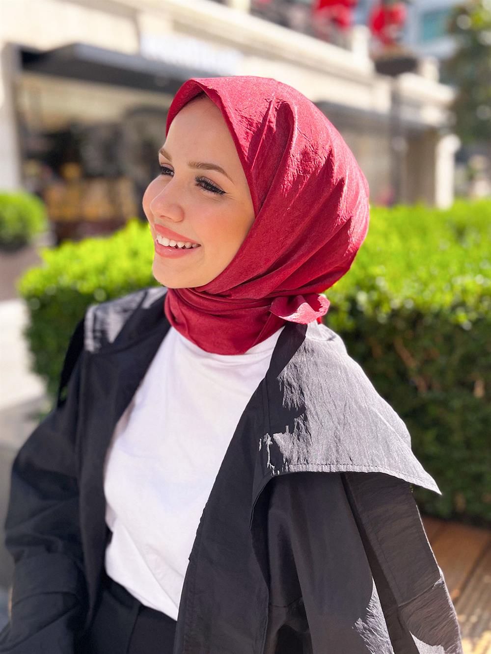 Armine Trend Hayal Pamuk Eşarp - ATEHYL-417 - Bordo